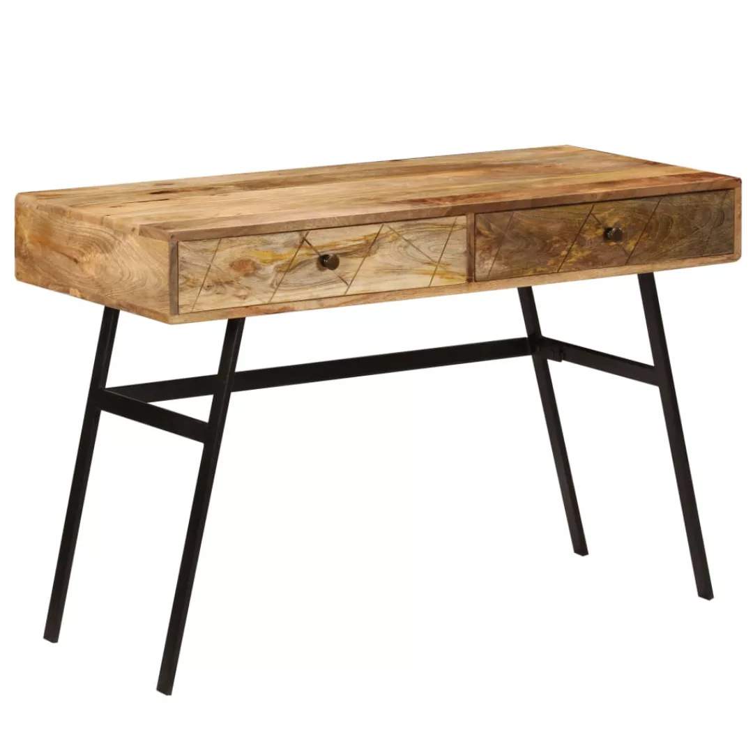 Schreibtisch Mit Schubladen Massivholz Mango 110×50×76 Cm günstig online kaufen