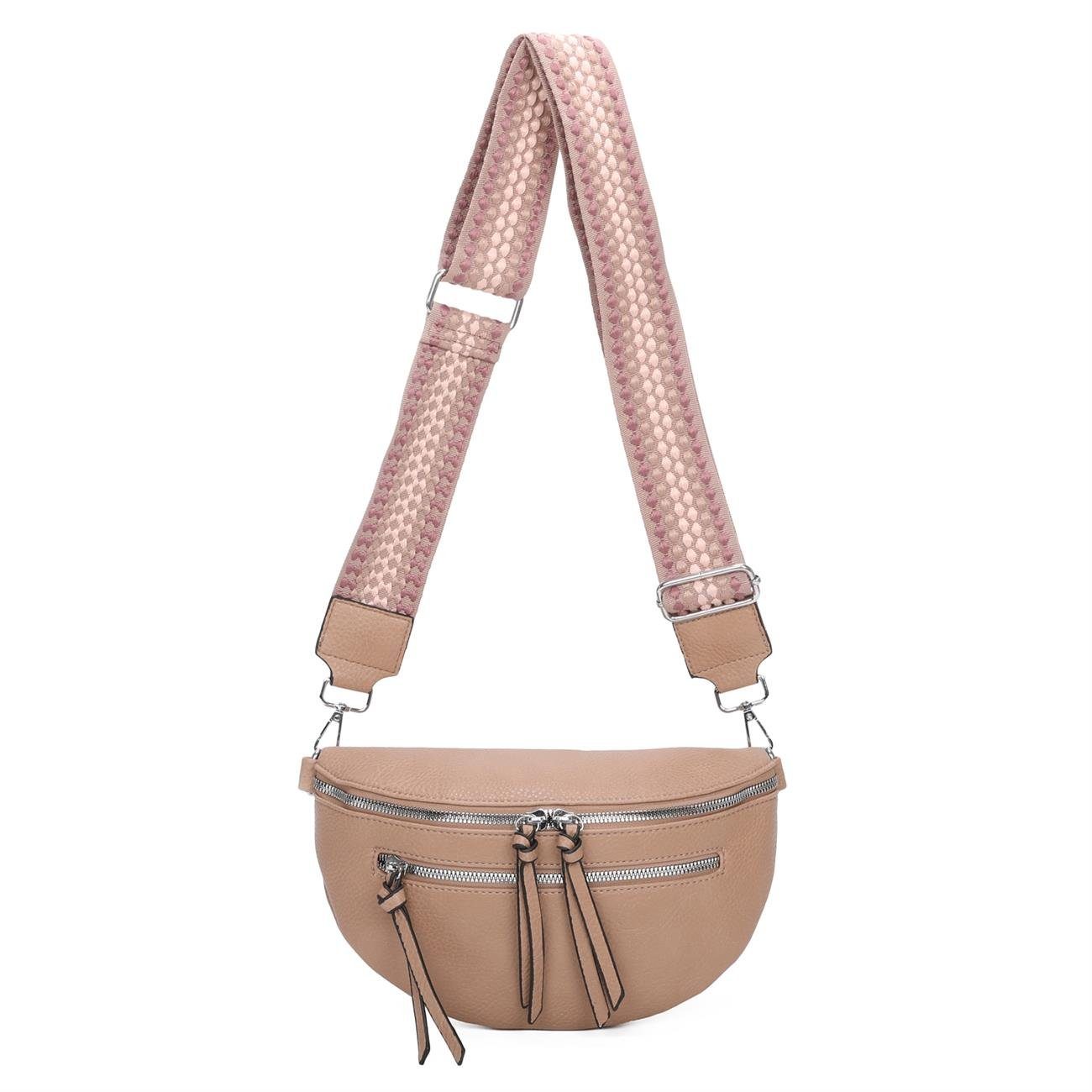 ITALYSHOP24 Schultertasche Damen Gürteltasche Umhängetasche CrossBody günstig online kaufen