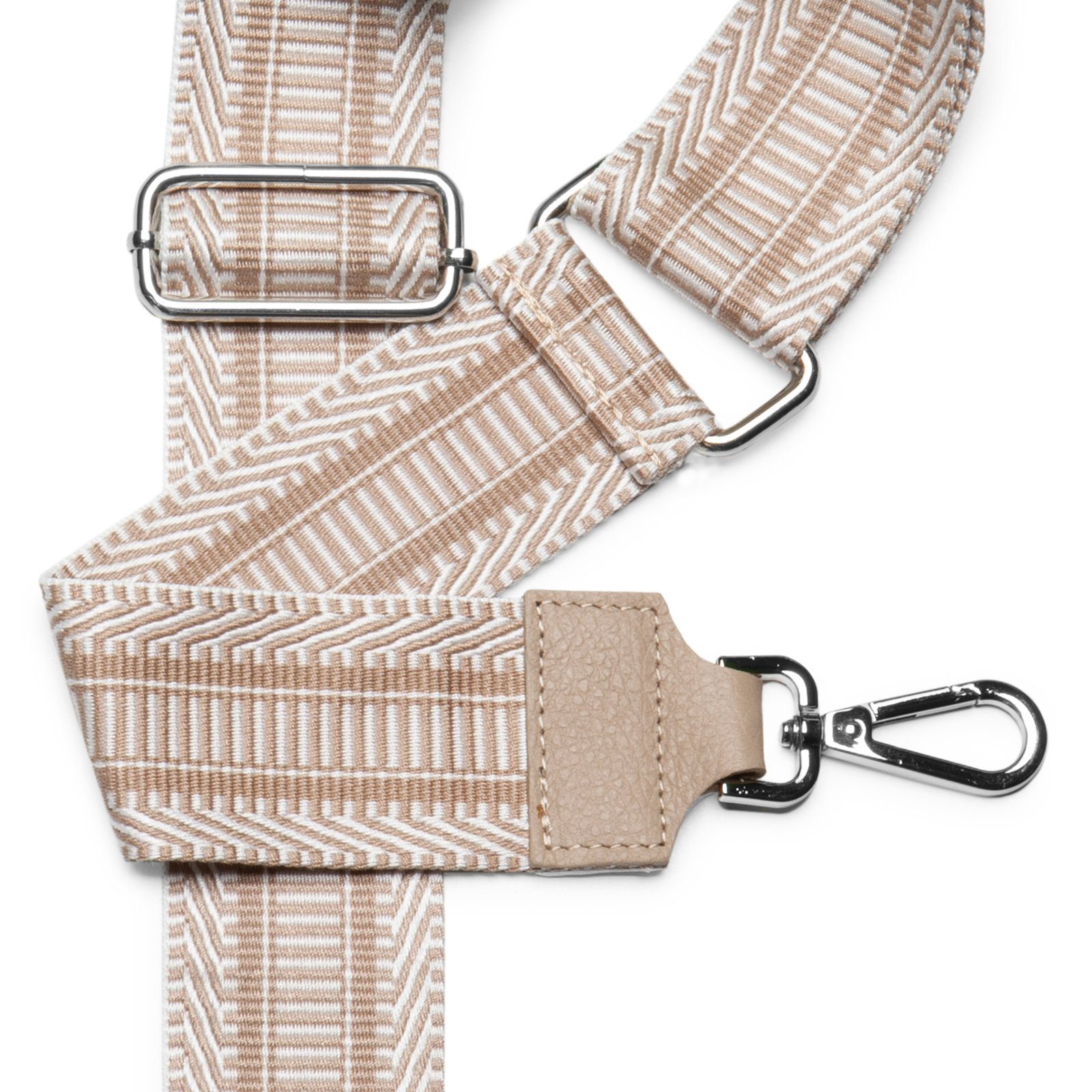 Caspar Schultertasche BSG01 Leder/Textil Schultergurt mit günstig online kaufen