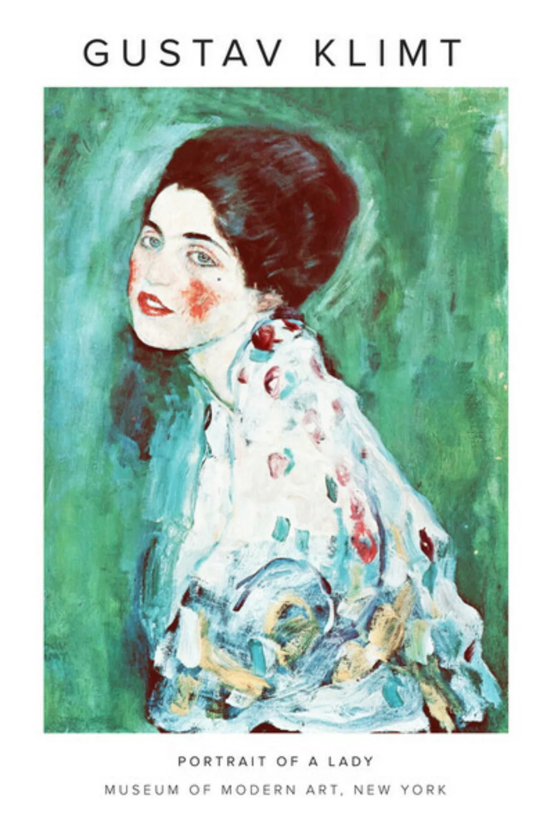 Poster / Leinwandbild - Gustav Klimt - Porträt Einer Dame günstig online kaufen