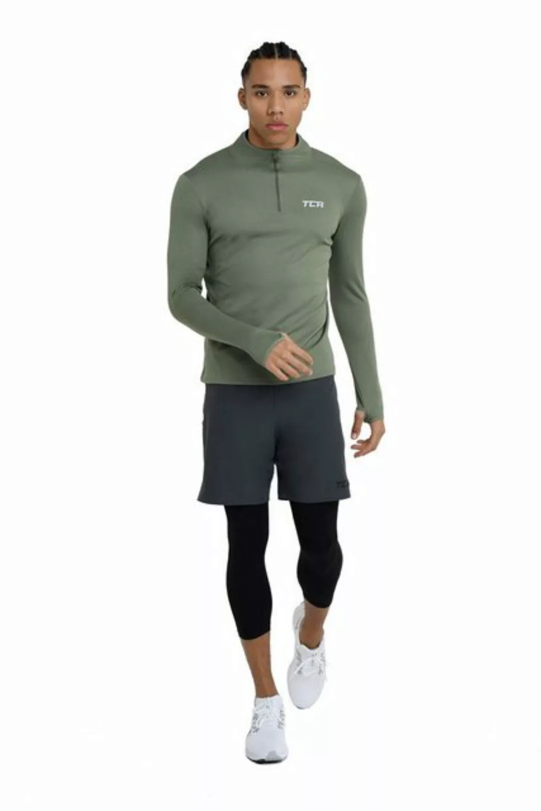 TCA Langarmshirt TCA Herren Cloud Fleece Sporttop Laufshirt - Hellgrün, XL günstig online kaufen