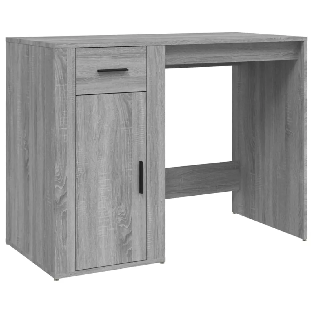 Vidaxl Schreibtisch Grau Sonoma 100x49x75 Cm Holzwerkstoff günstig online kaufen