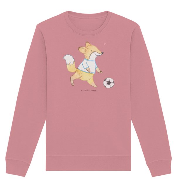 Mr. & Mrs. Panda Longpullover Größe XXL Fuchs Fußball spielen - Canyon Pink günstig online kaufen