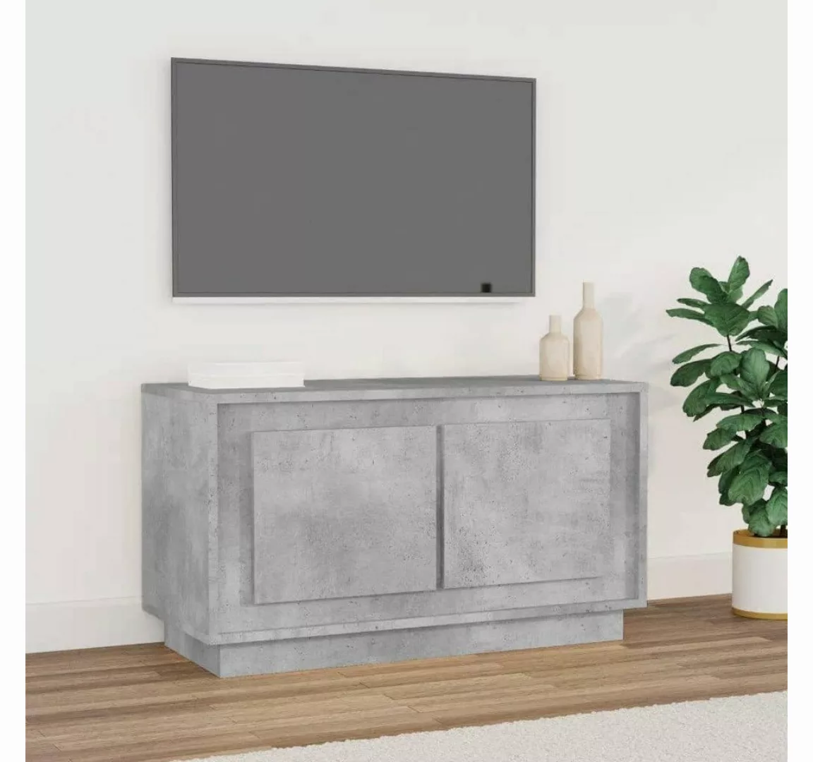 furnicato TV-Schrank Betongrau 80x35x45 cm Holzwerkstoff günstig online kaufen