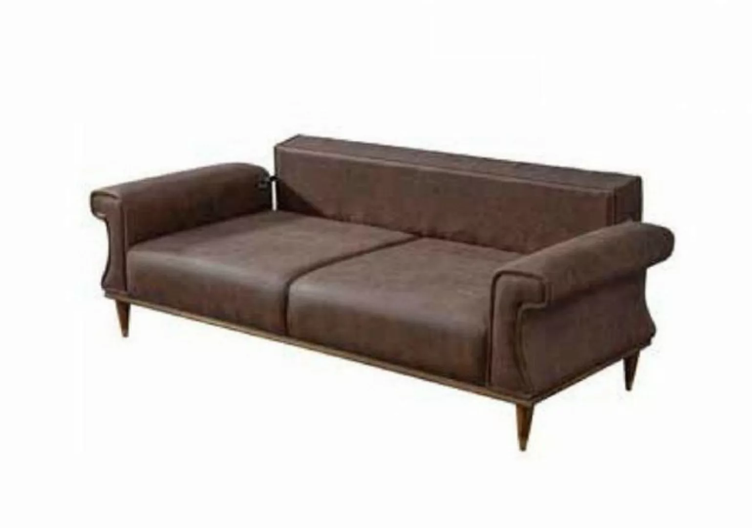 JVmoebel 3-Sitzer Braunes Modernes Polstersofa Sitzsofas Dreier Couch Texti günstig online kaufen