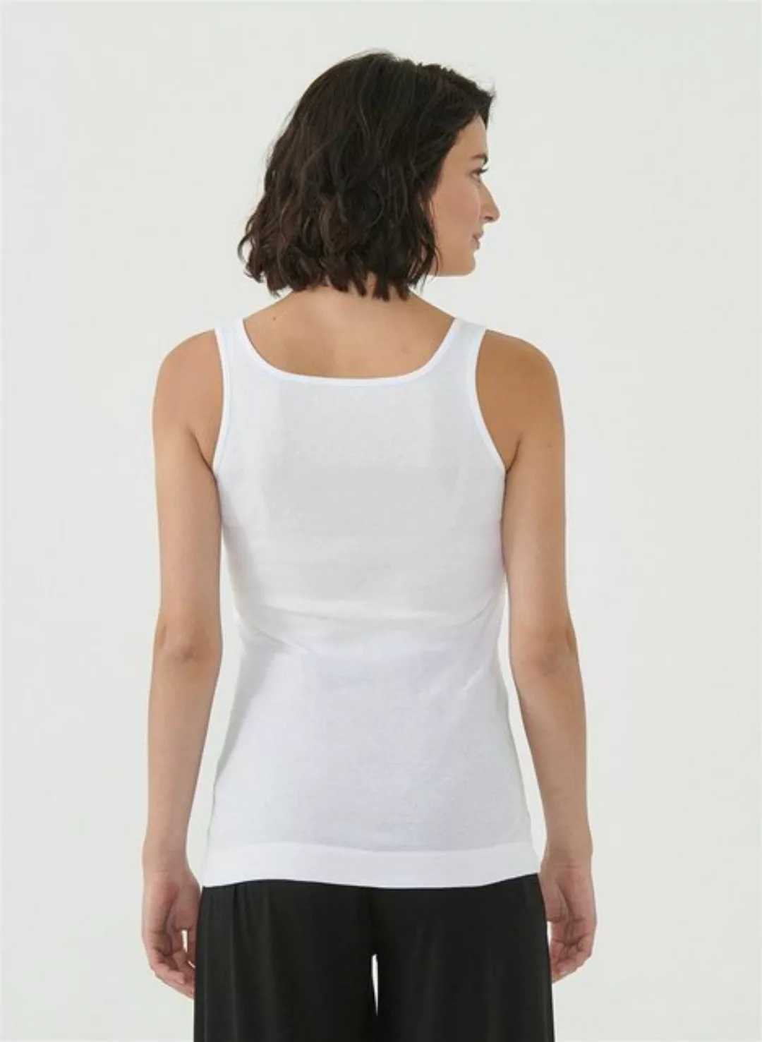 ORGANICATION 2-in-1-Top Women's Tank Top in White günstig online kaufen