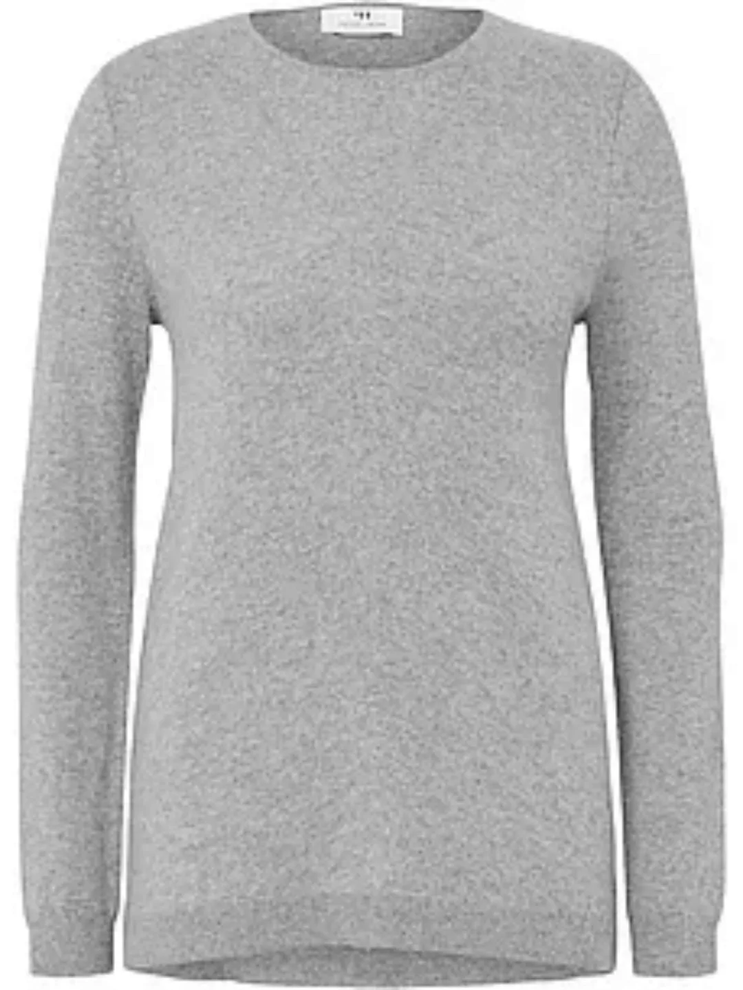 Rundhals-Pullover aus 100% Premium-Kaschmir Peter Hahn Cashmere grau günstig online kaufen