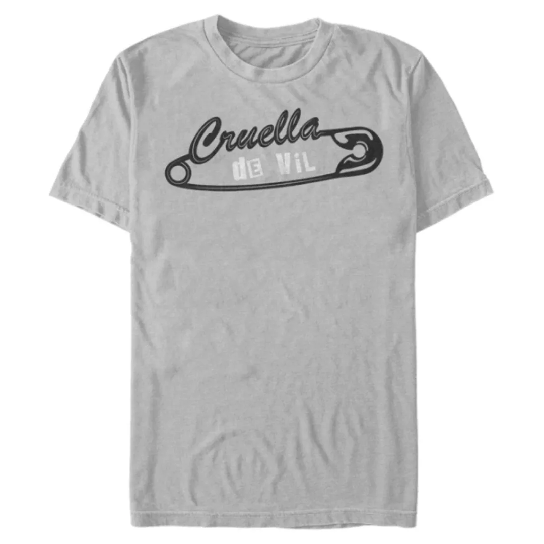 Disney Classics - Cruella - Logo Cruella Punk Pin - Männer T-Shirt günstig online kaufen