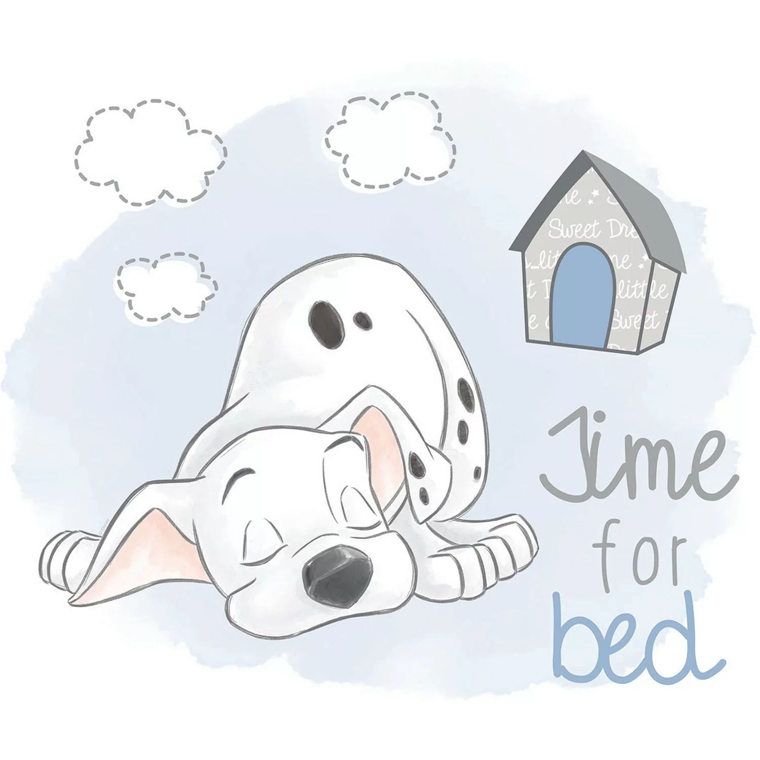 Komar Poster "101 Dalmatiner Bedtime", Disney, (1 St.), Kinderzimmer, Schla günstig online kaufen