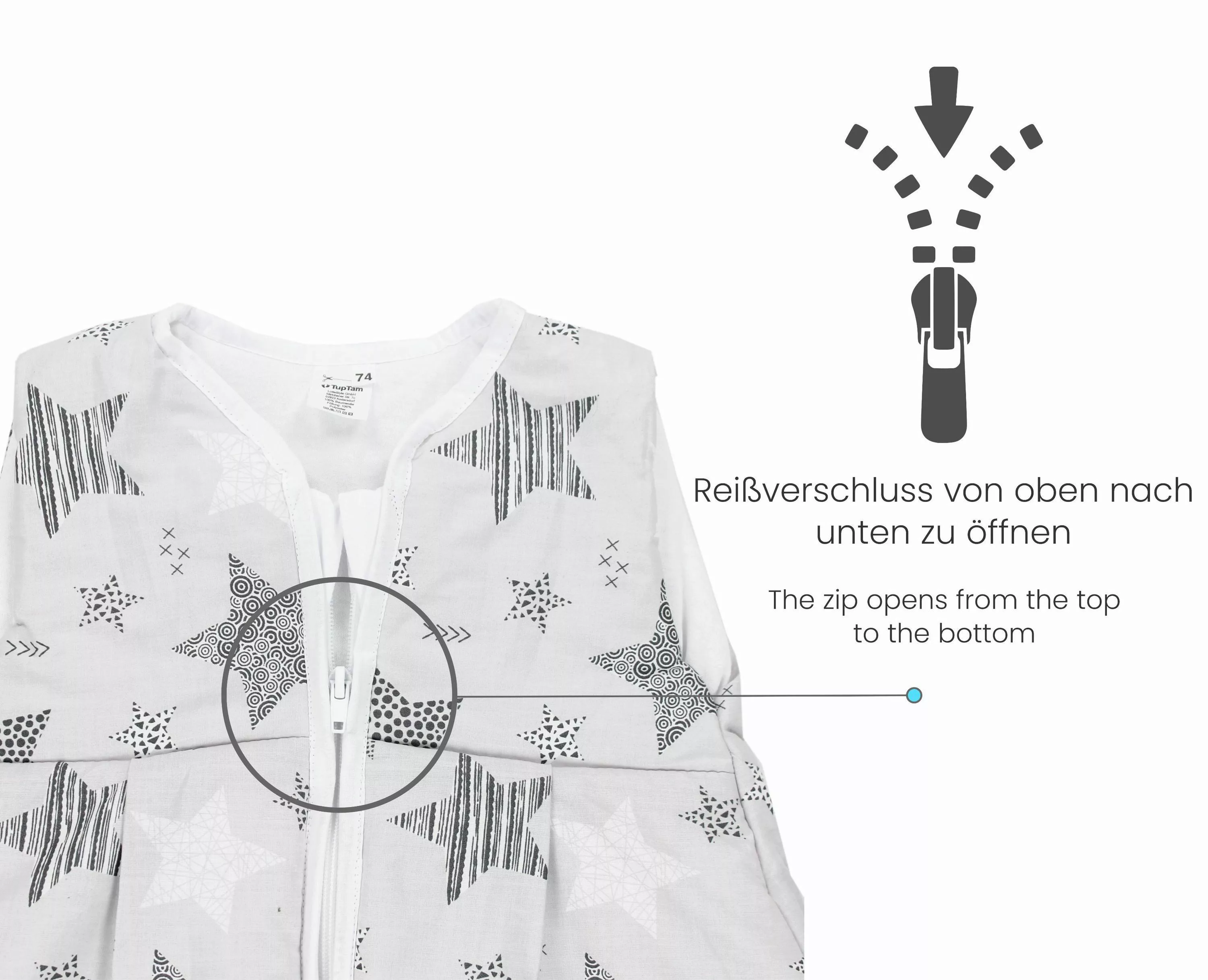 TupTam Babyschlafsack 2.5 TOG Ganzjahresschlafsack wattiert günstig online kaufen