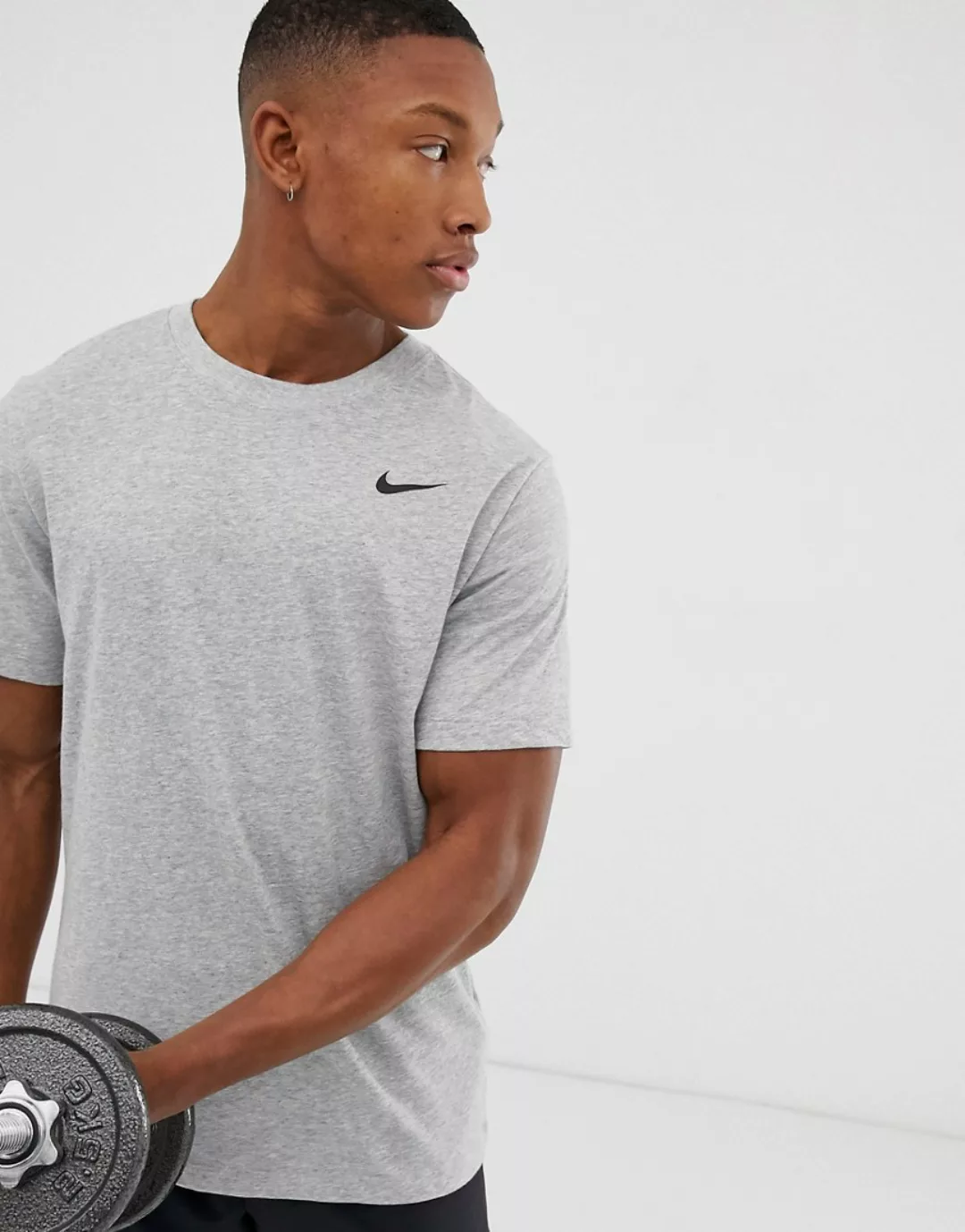 Nike Training – Dri-FIT 2.0 – Graues T-Shirt-Schwarz günstig online kaufen