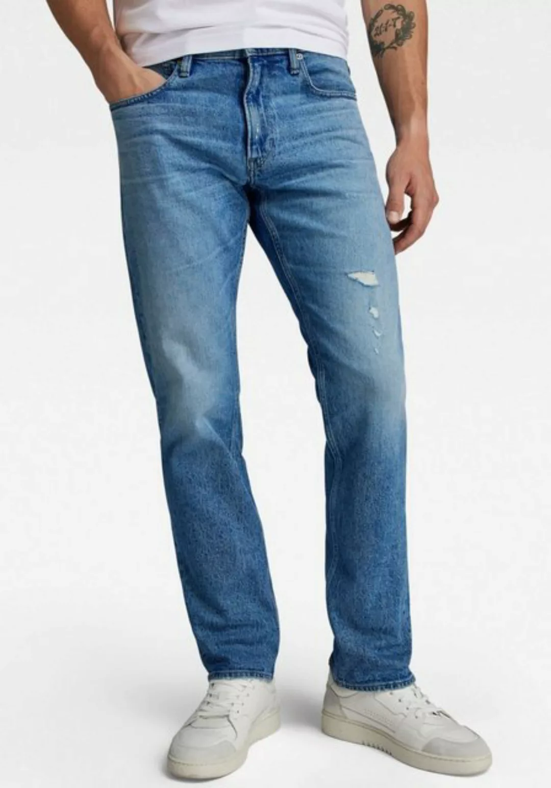 G-Star RAW Straight-Jeans Mosa Straight mit hellen Nähten günstig online kaufen