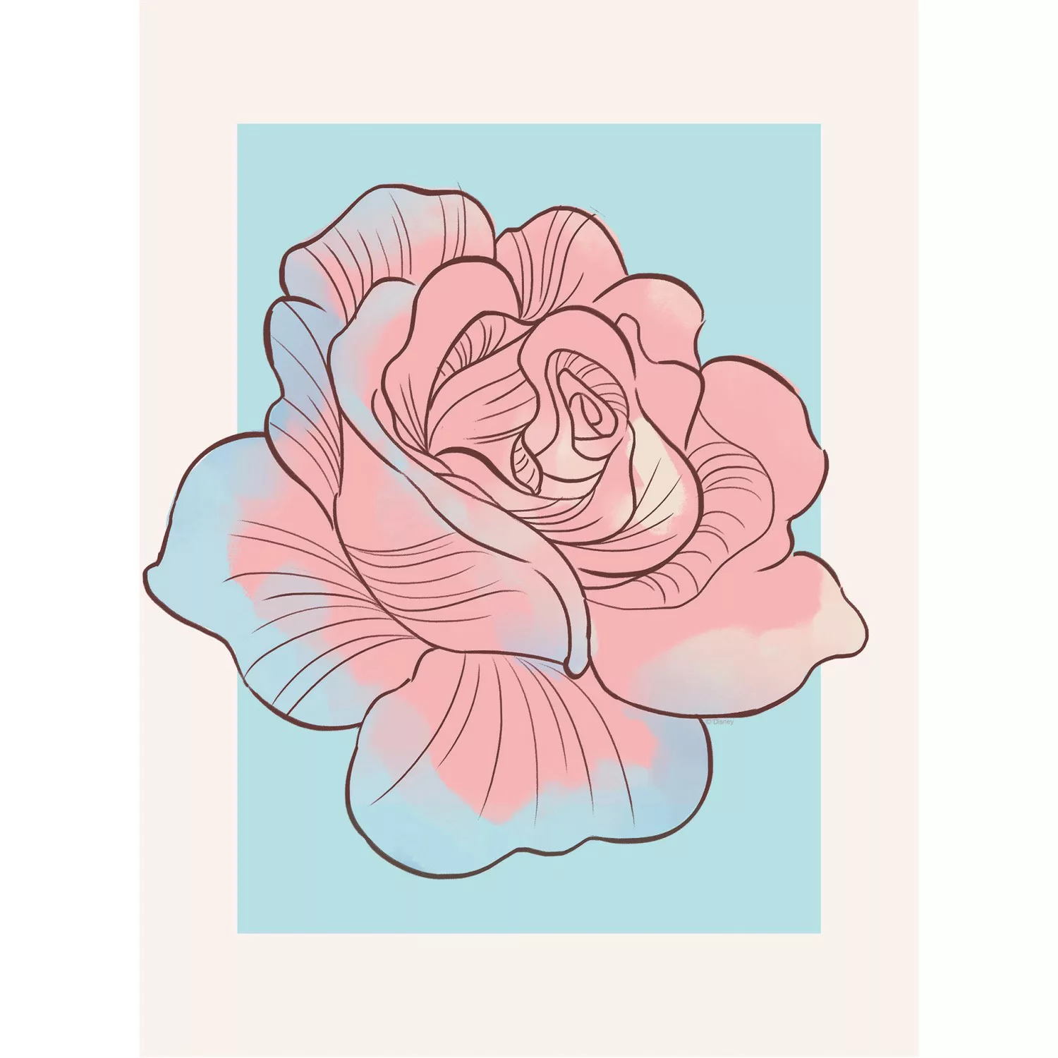 Komar Wandbild Cinderella Rose 30 x 40 cm günstig online kaufen