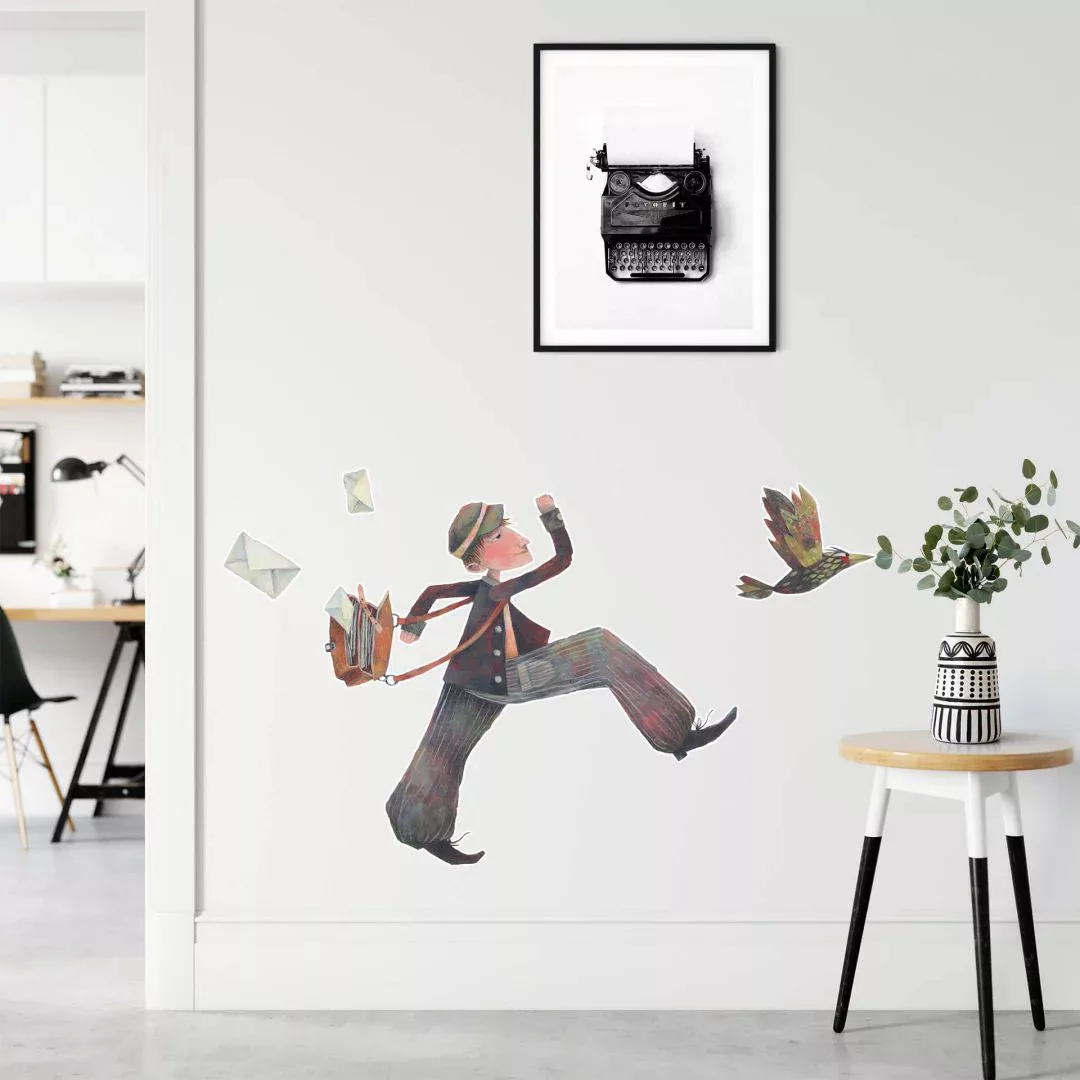 Wall-Art Wandtattoo »Märchenhaft Der Briefträger«, (1 St.), selbstklebend, günstig online kaufen