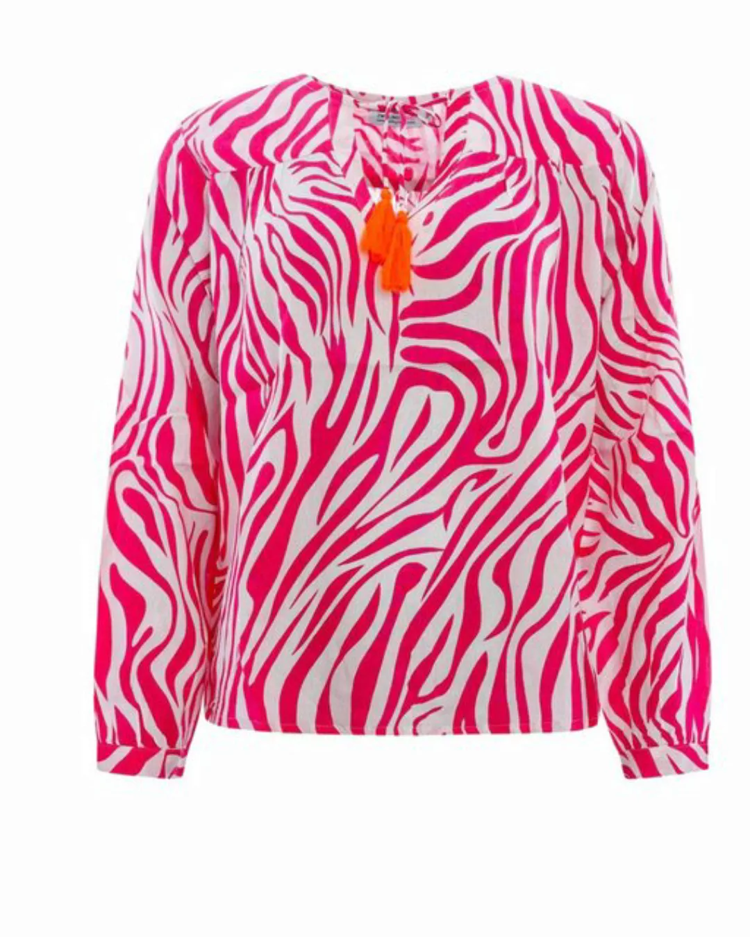 Zwillingsherz Langarmbluse Zwillingsherz Bluse mit Zebramuster günstig online kaufen