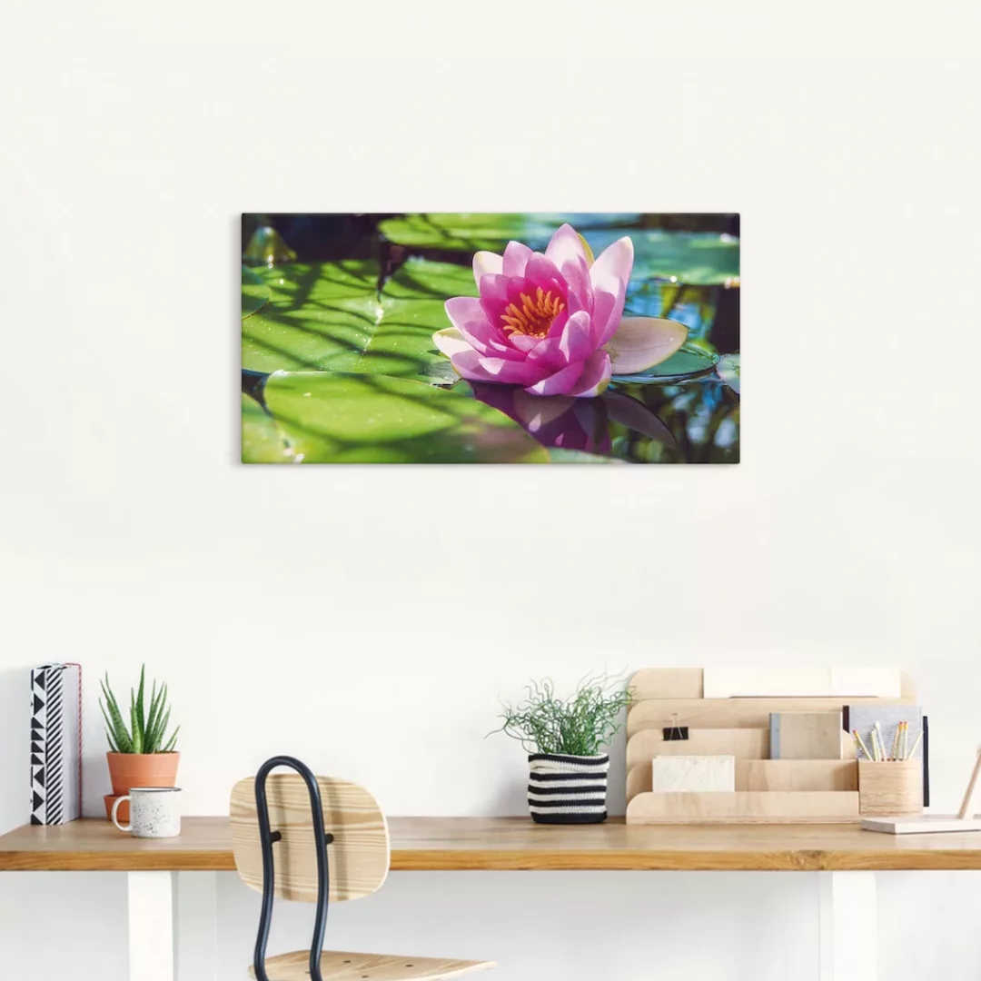 Artland Wandbild "Seerose Nahaufnahme", Blumenbilder, (1 St.), als Alubild, günstig online kaufen