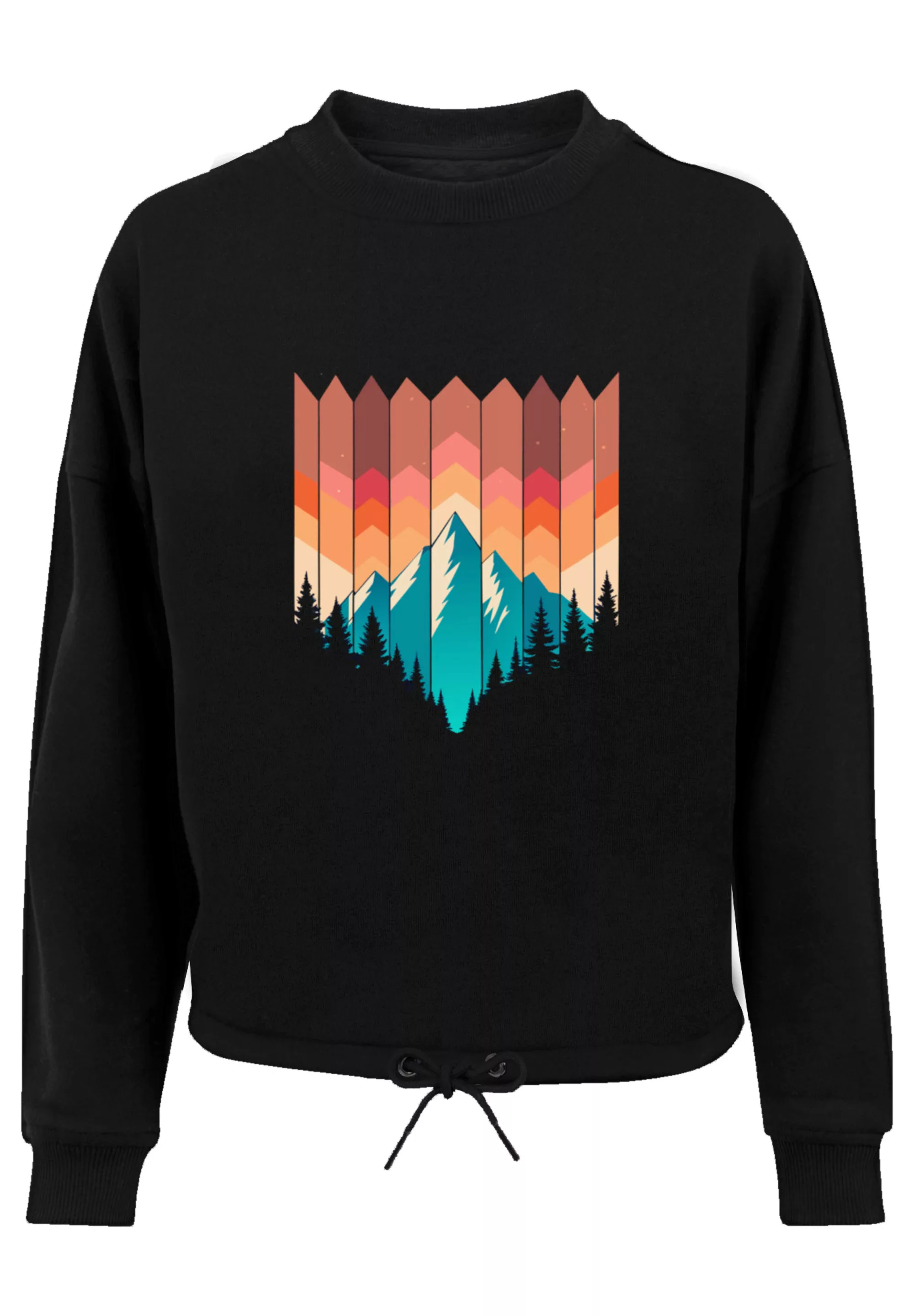 F4NT4STIC Sweatshirt "Berg Sonnenuntergang Geometrisch", Premium Qualität günstig online kaufen