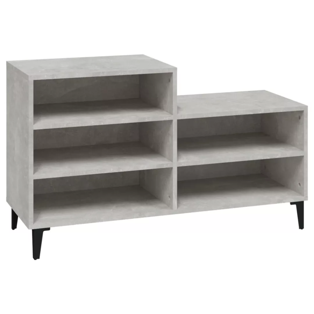 Vidaxl Schuhregal Betongrau 102x36x60 Cm Holzwerkstoff günstig online kaufen