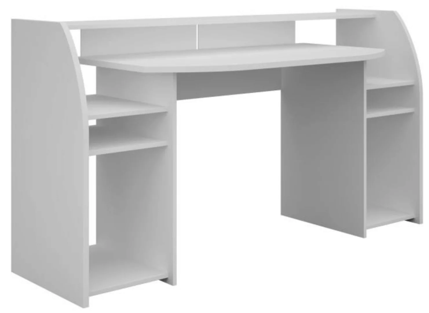 Gaming Desk Schreibtisch Weiß inkl LED 173 cm günstig online kaufen