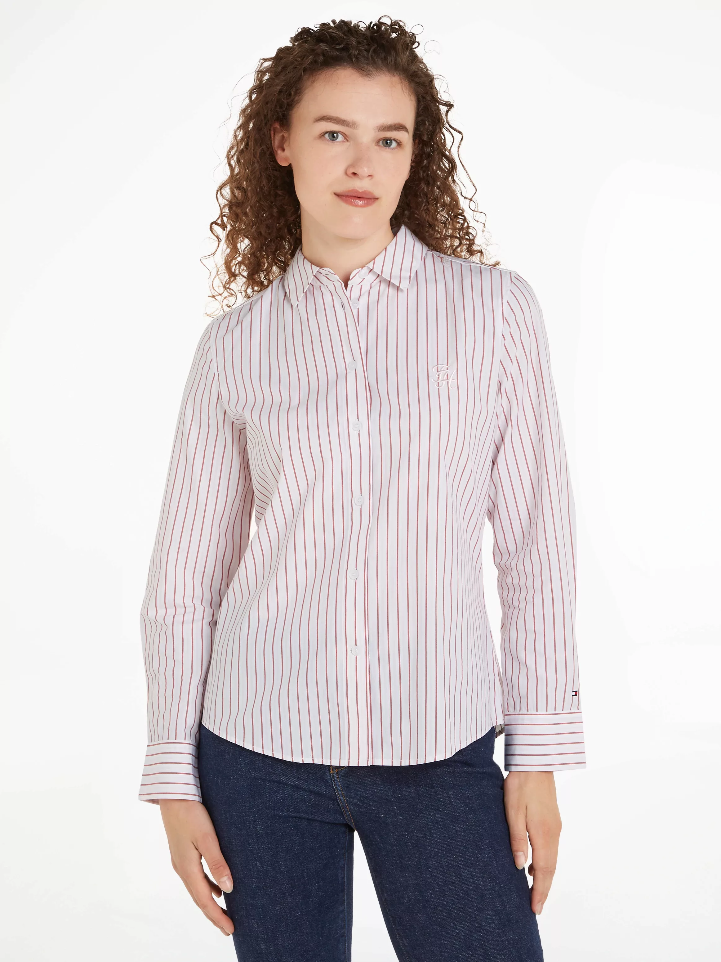 Tommy Hilfiger Hemdbluse "STRIPE REGULAR SHIRT", mit Streifendessin günstig online kaufen