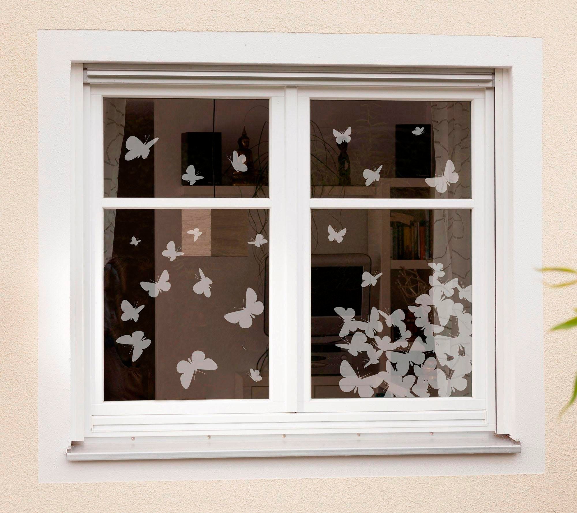 Komar Fensterbild Schmetterlinge, 31x31 cm, selbsthaftend günstig online kaufen