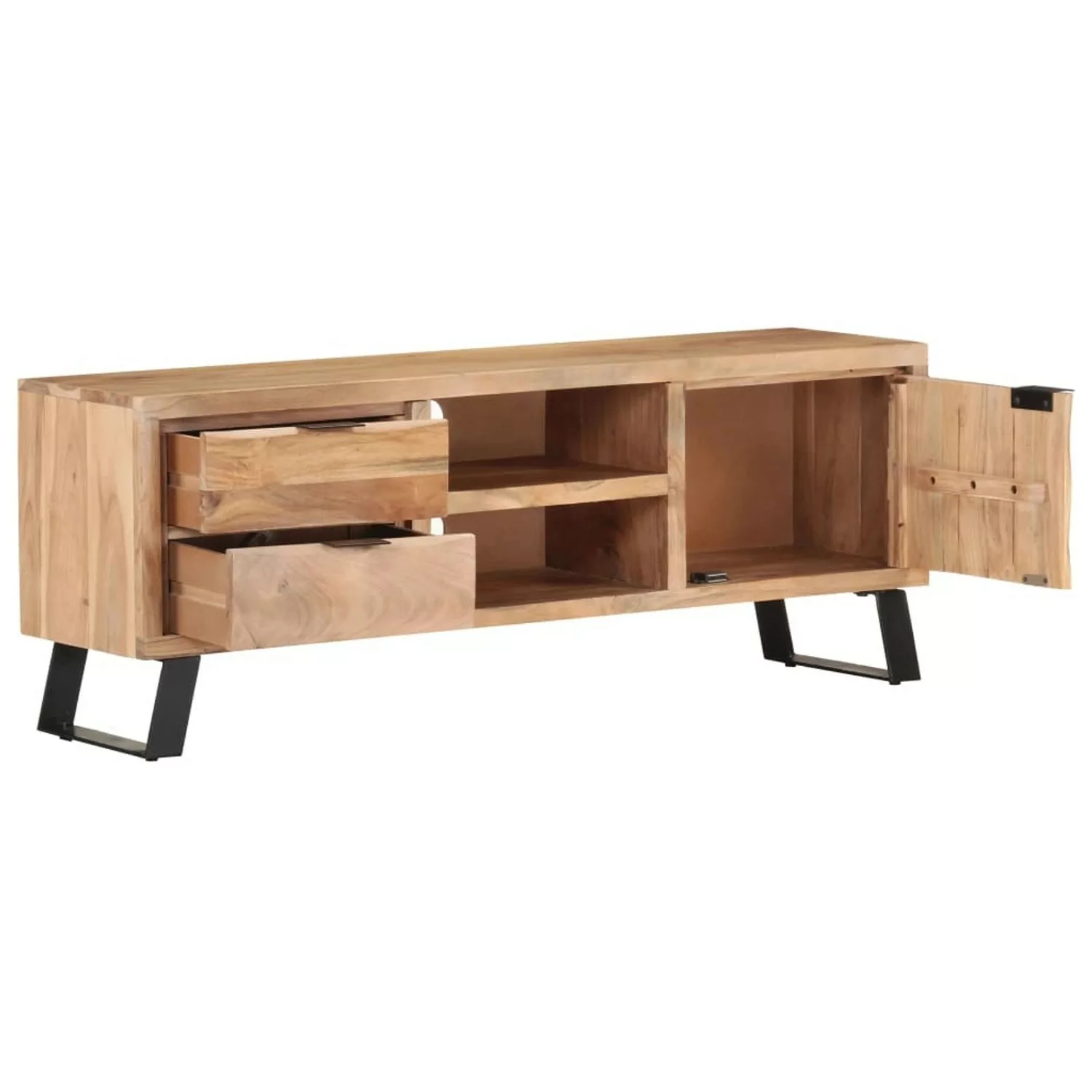 vidaXL TV-Schrank TV-Schrank 120x30x42 cm Akazie Massivholz mit Naturkanten günstig online kaufen