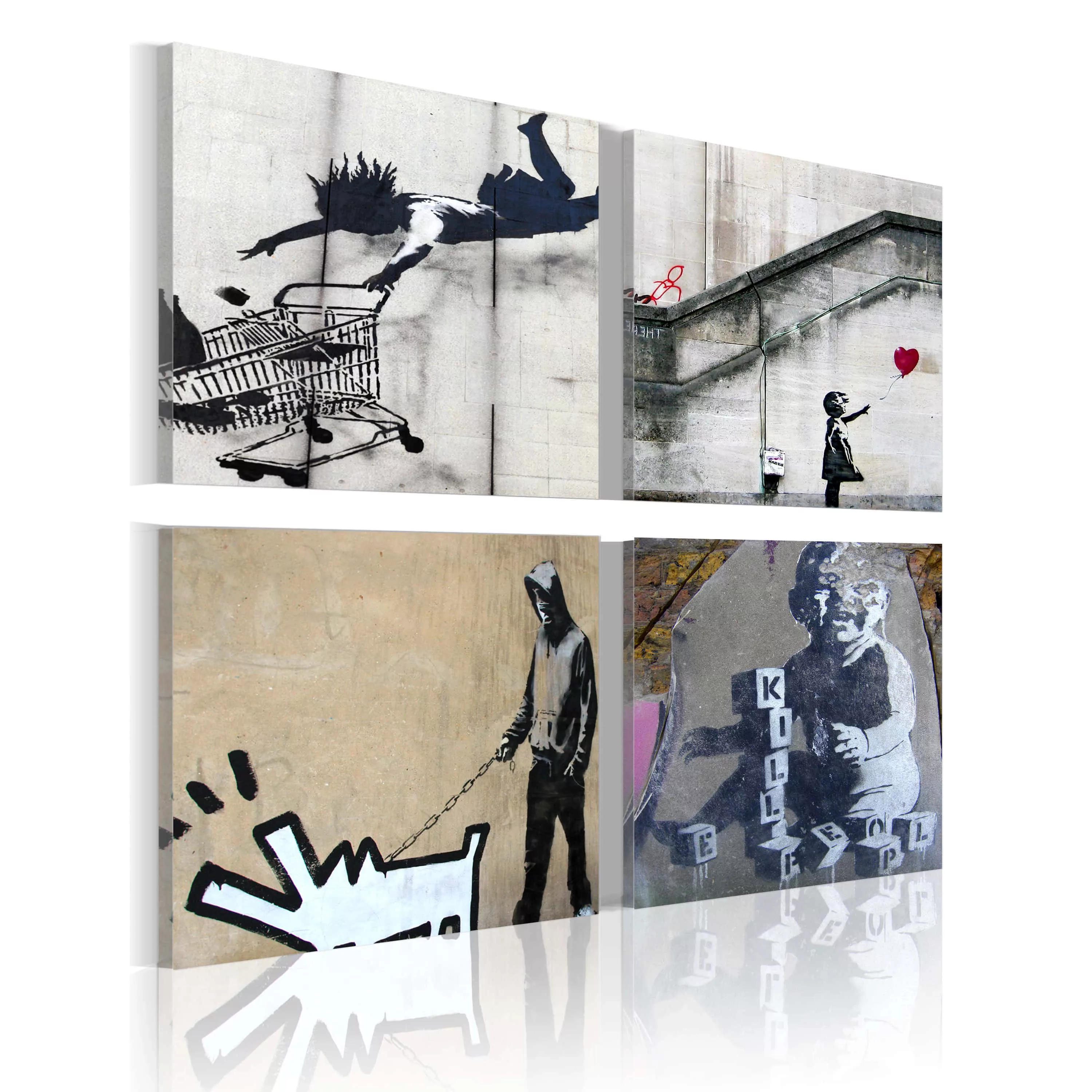 Wandbild - Banksy - vier originelle Ideen günstig online kaufen