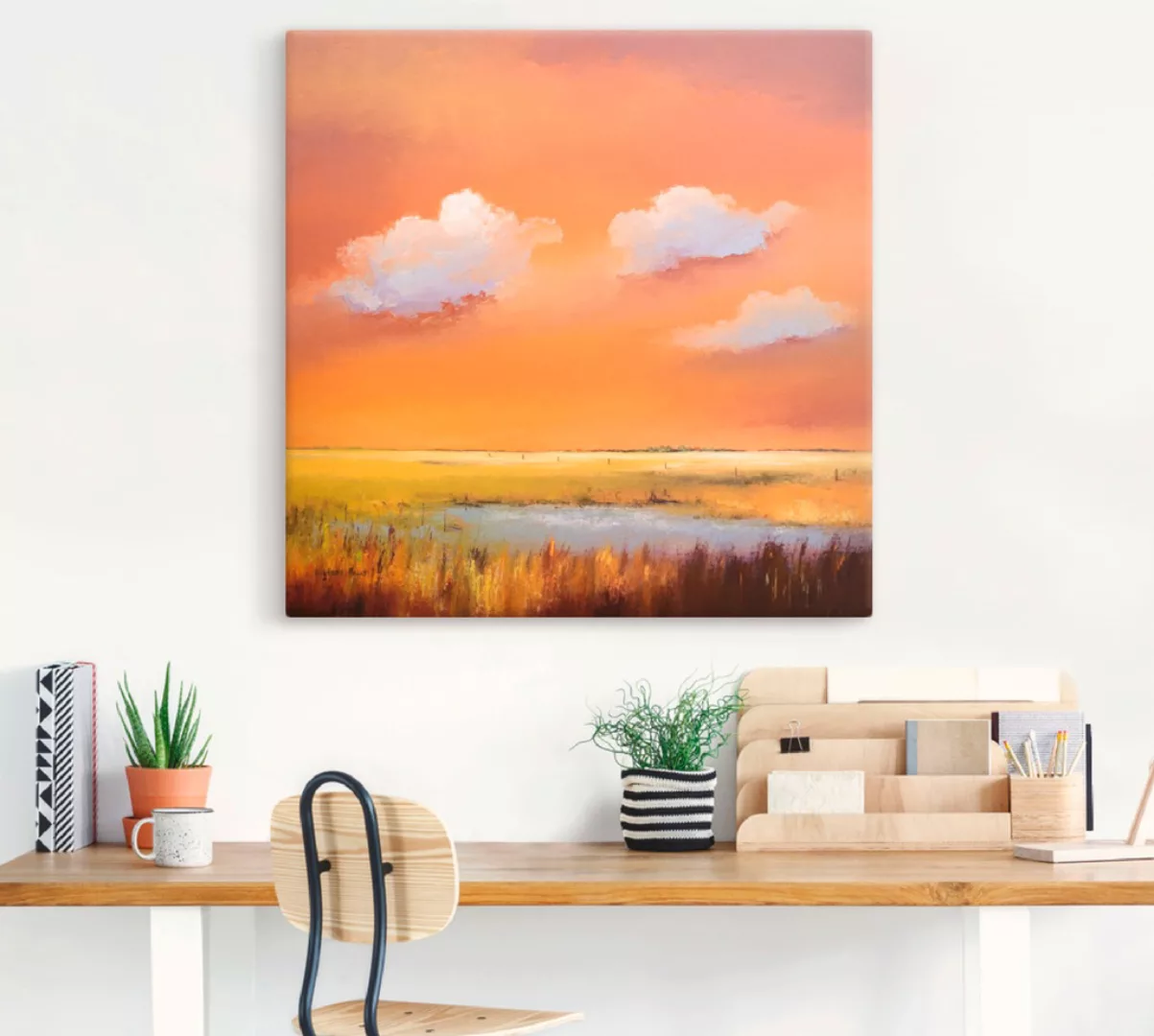 Artland Leinwandbild "Abend I", Himmel, (1 St.) günstig online kaufen