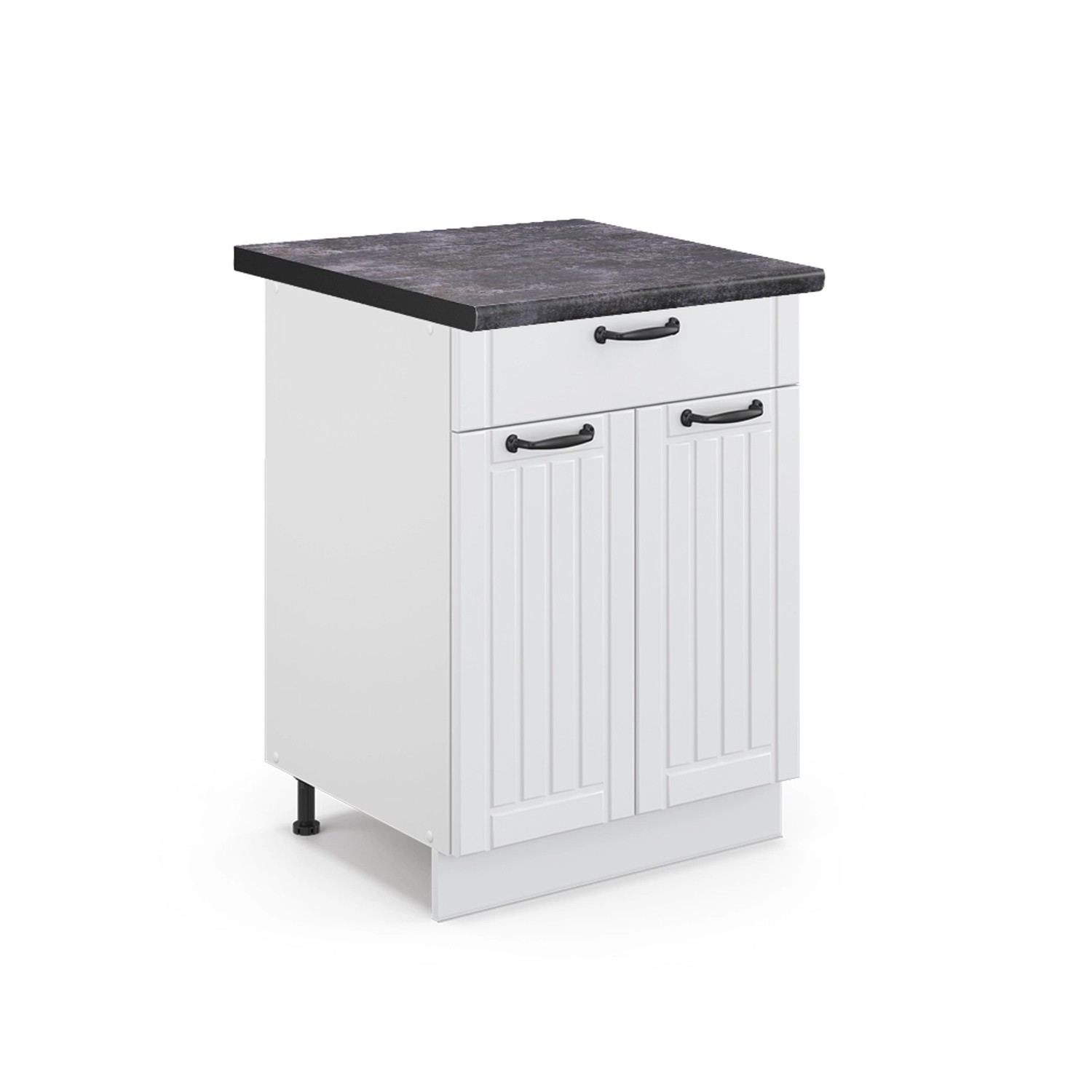 Vicco Unterschrank Fame-Line, Weiß Landhaus/Weiß, 60 günstig online kaufen