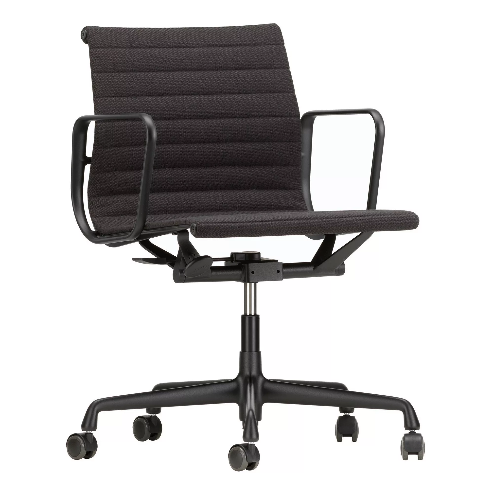 Vitra - EA 117 Aluminium Chair Gestell schwarz - schwarz nero/Sitzfläche St günstig online kaufen