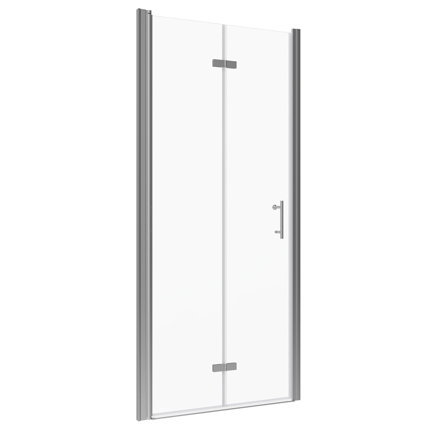 Aquabatos Duschtür 120 x 195 cm Nischentür Falttür 6 mm ESG Sicherheitsglas günstig online kaufen