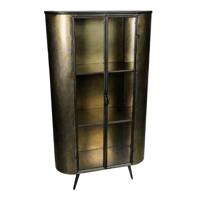 Vintagehaus Standvitrine Vitrinenschrank Sideboard Spacer Vintage Metall Gl günstig online kaufen