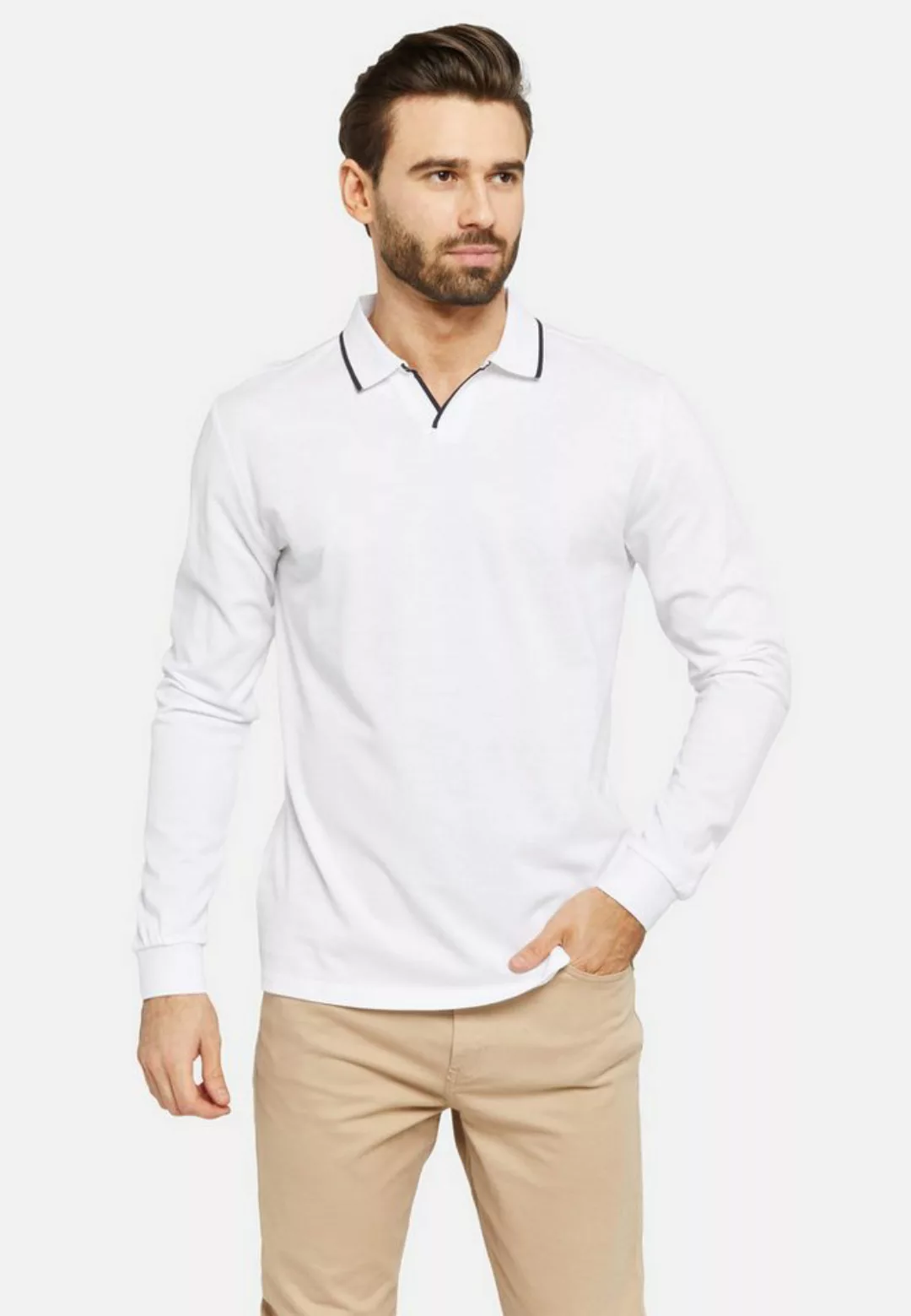 Lawrence Grey Poloshirt Polohemd Langarm günstig online kaufen