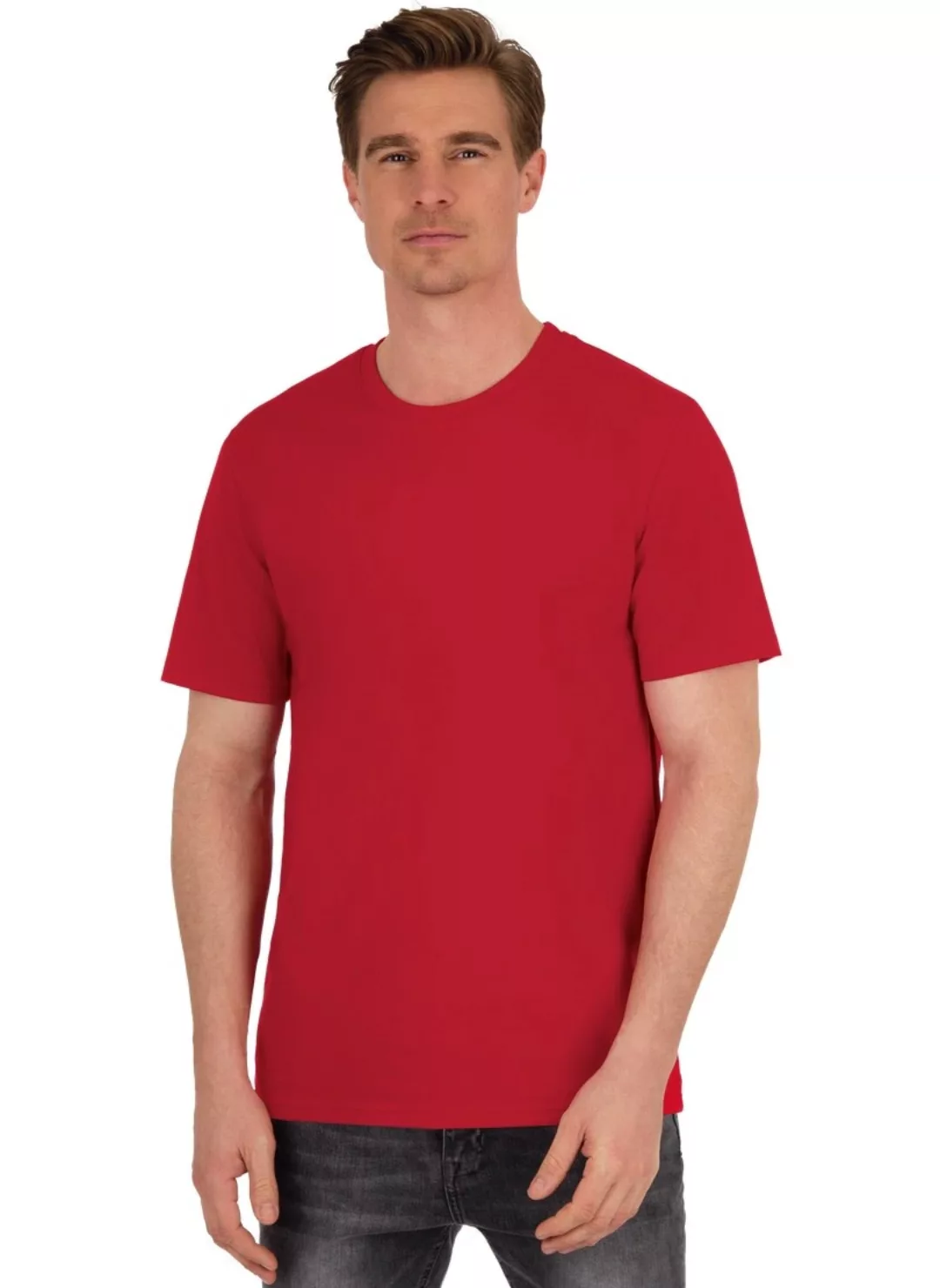 Trigema T-Shirt "TRIGEMA T-Shirt DELUXE Baumwolle", (1 tlg.) günstig online kaufen