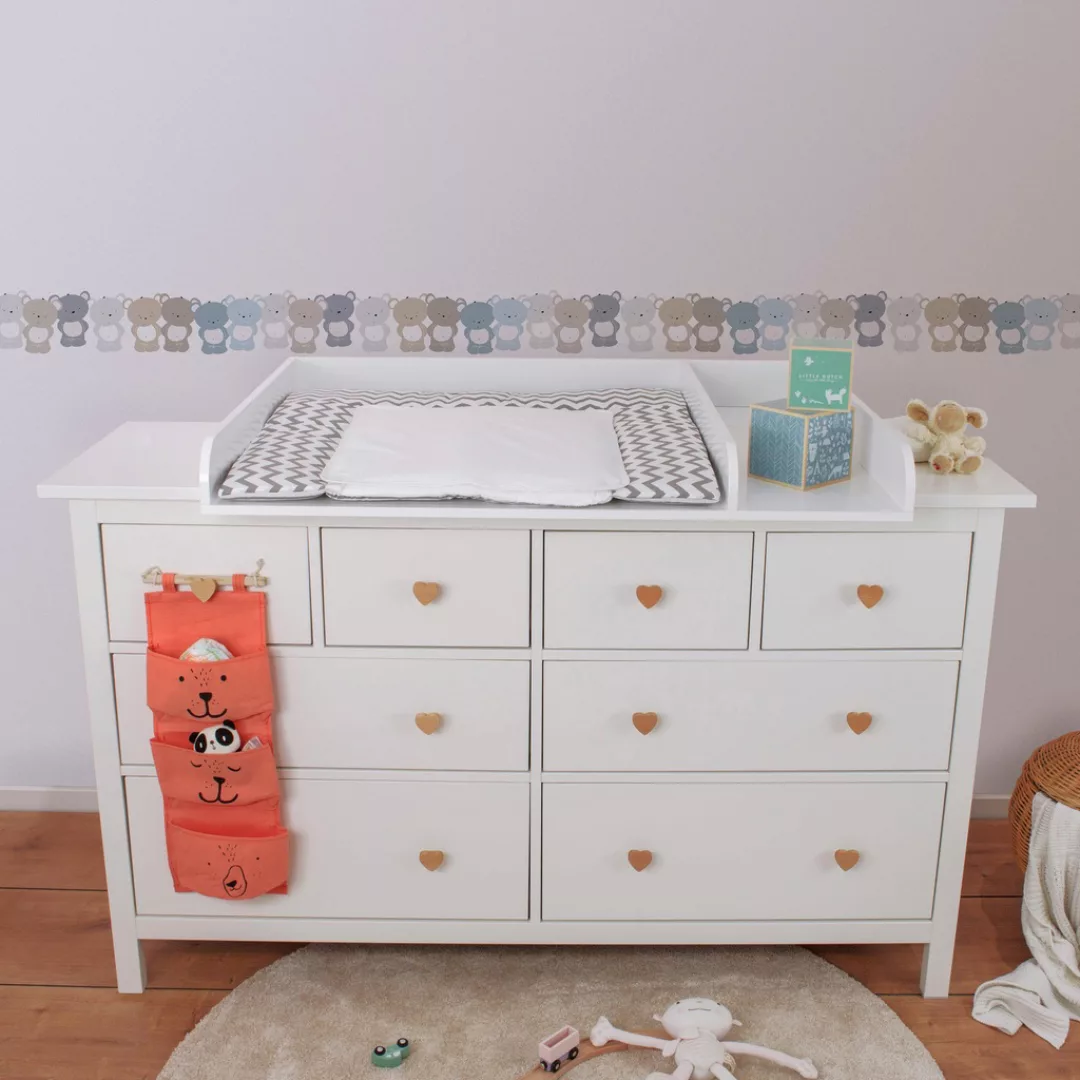 Bricoflor Mädchen Tapete mit Teddy Bär für Babyzimmer Kinder Bordüre Selbst günstig online kaufen