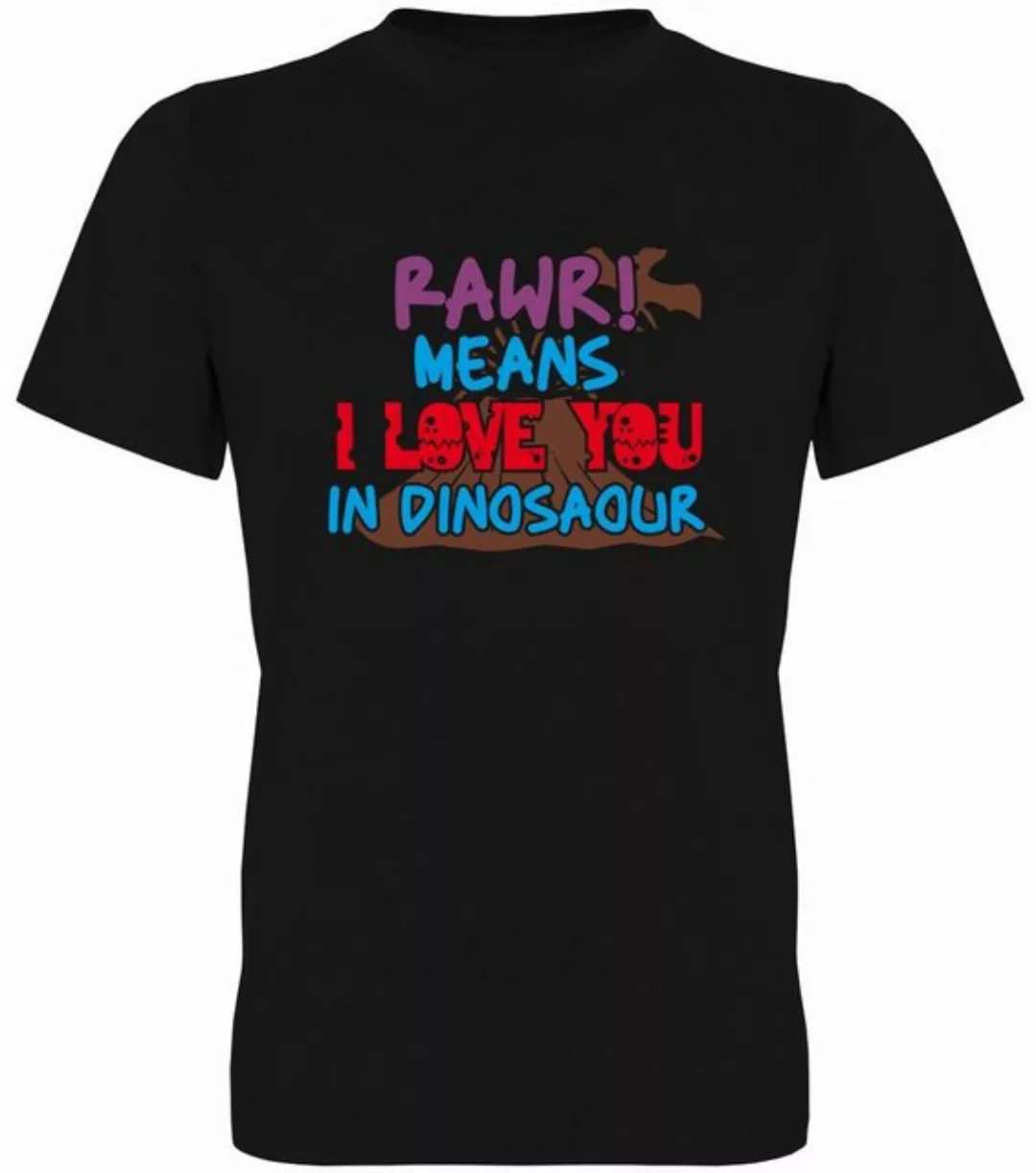 G-graphics T-Shirt RAWR! Means I love you in Dinosaour Herren T-Shirt, mit günstig online kaufen