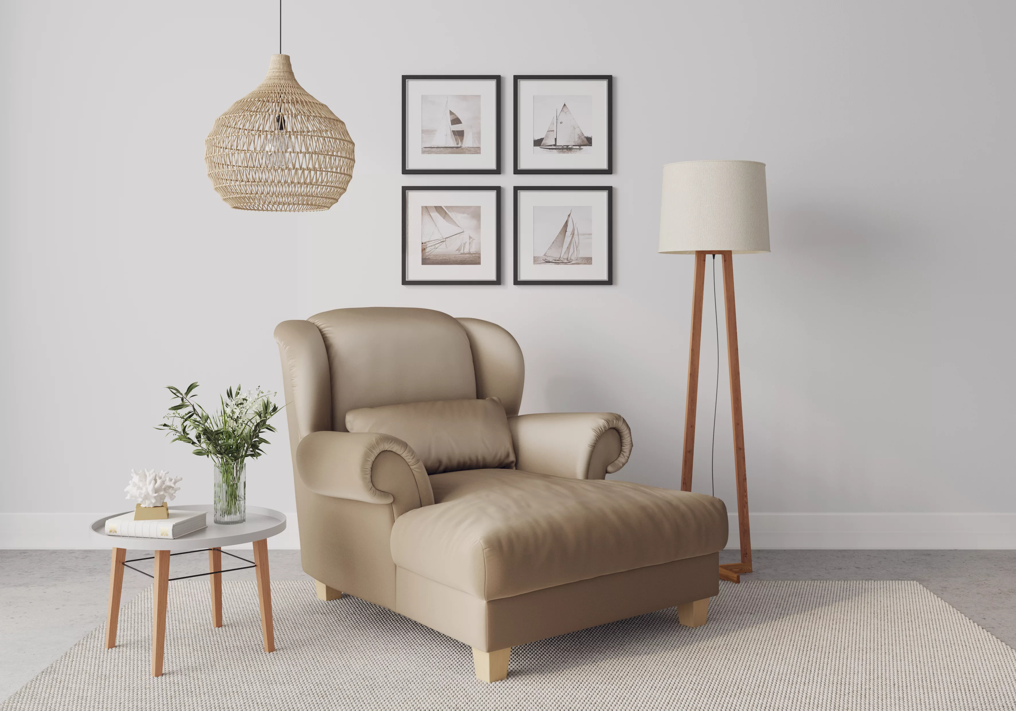 Home affaire Loveseat »Loveseat Queenie«, (1 St.), mit softem, weichem Sitz günstig online kaufen