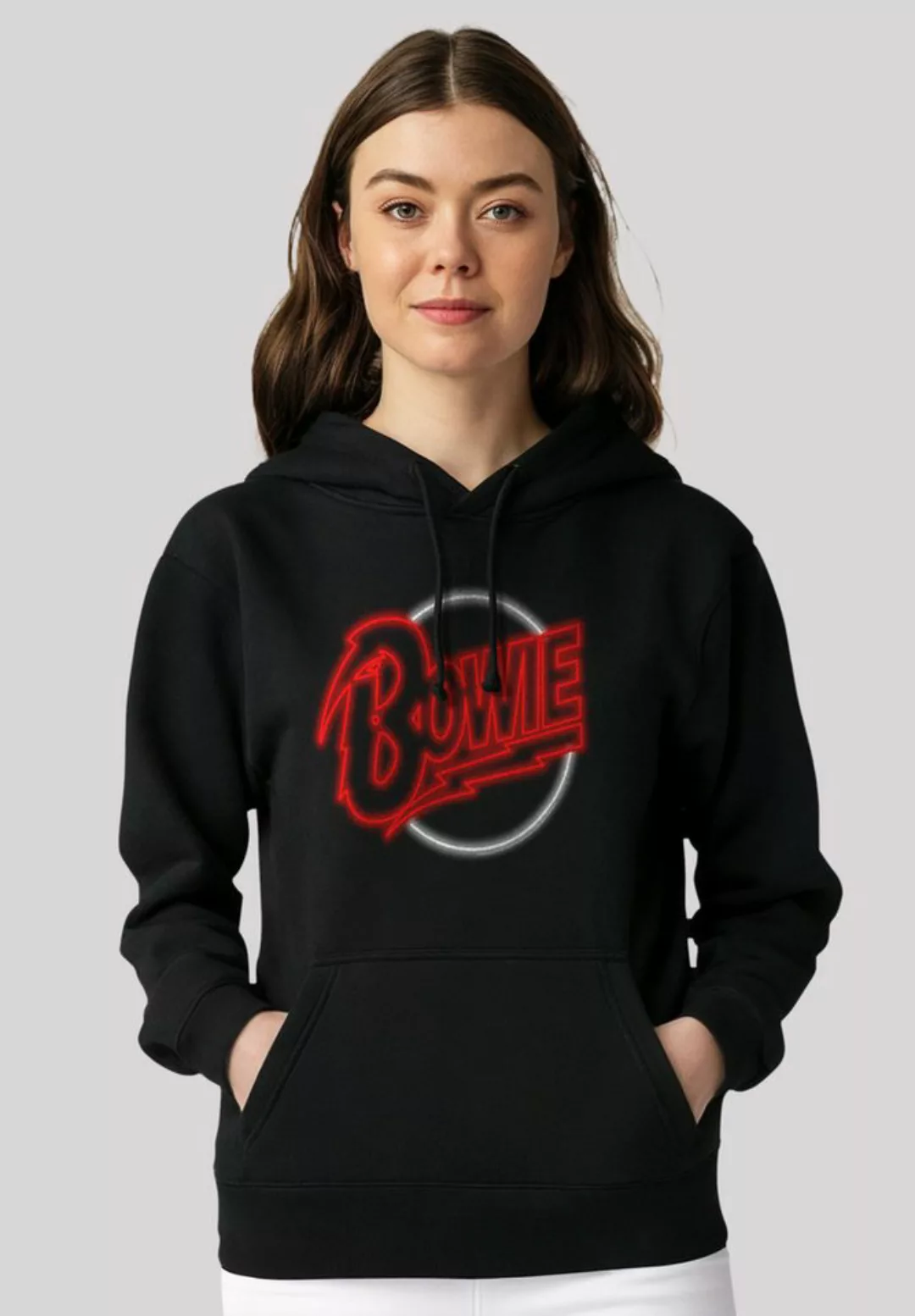 F4NT4STIC Kapuzenpullover "David Bowie Neon Logo", Premium Qualität günstig online kaufen