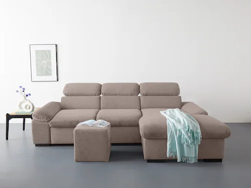 COTTA Ecksofa "Lola", (Set, mit Hocker) günstig online kaufen