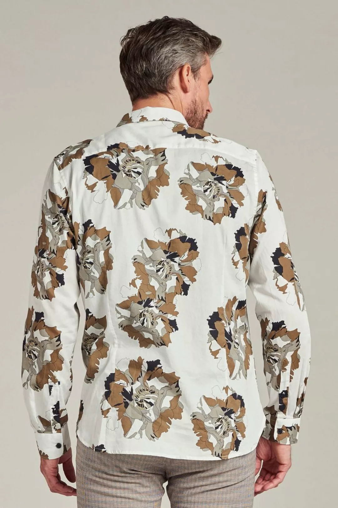 Dstrezzed Hemd Camo Flower Off-White - Größe L günstig online kaufen