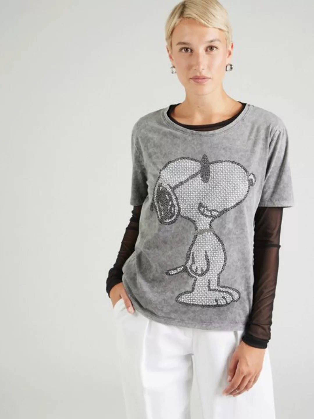 Frogbox T-Shirt Big Snoopy (1-tlg) Ziersteine günstig online kaufen