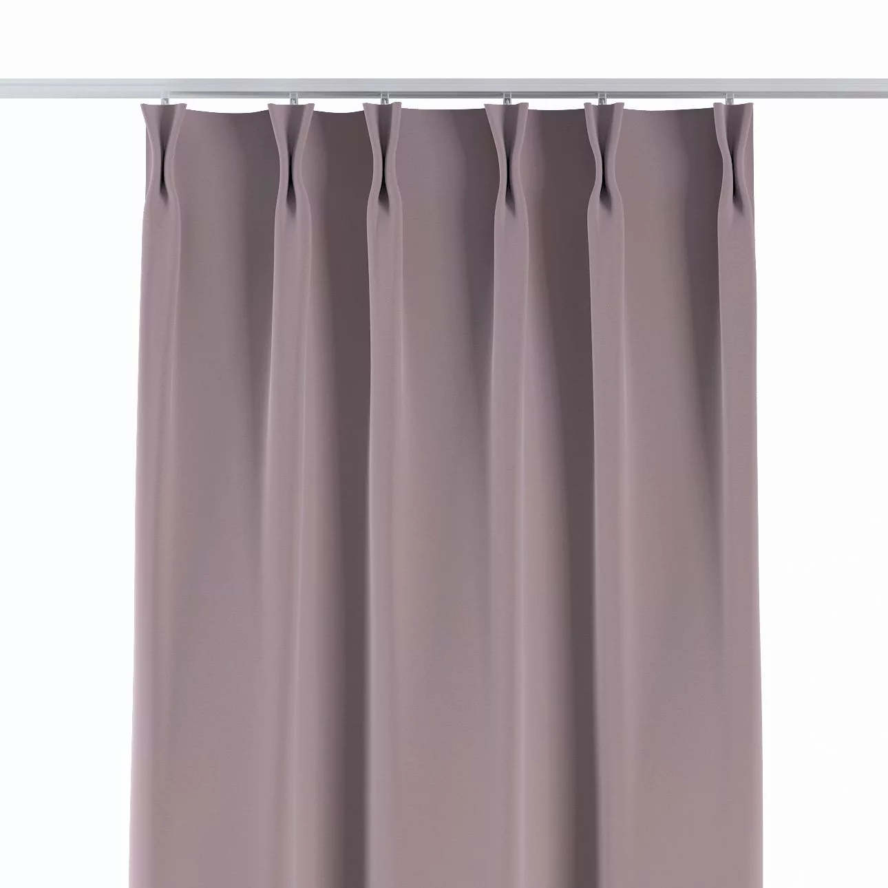 Vorhang mit flämischen 2-er Falten, rosa, Velvet (704-14) günstig online kaufen