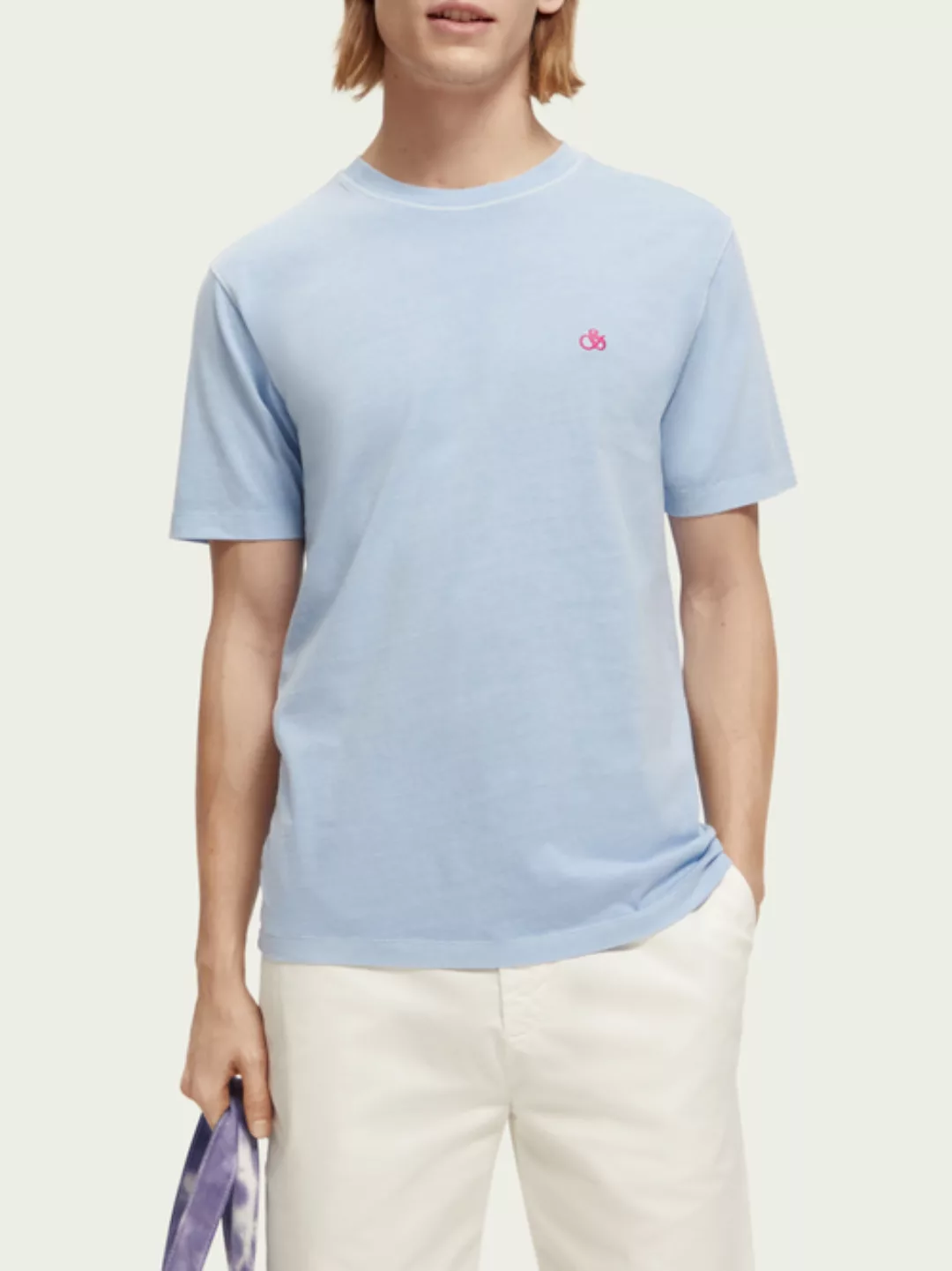 Scotch & Soda Regular Fit T-Shirt mit „Garment-Dye“-Effekt günstig online kaufen