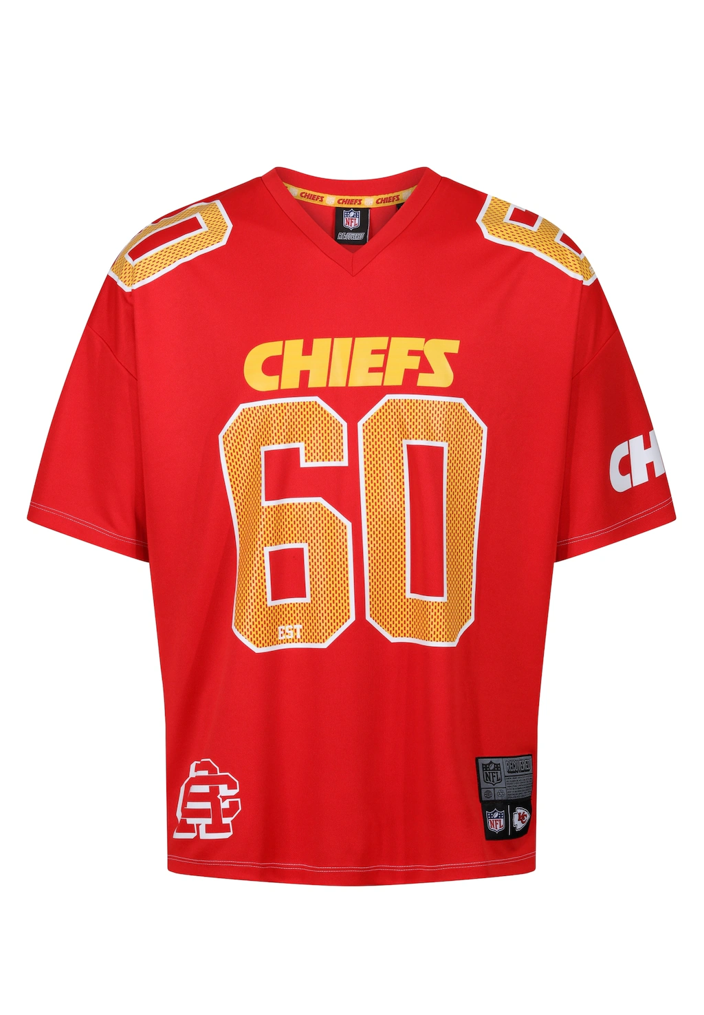 Recovered T-Shirt "NFL Chiefs Est 60", mit Kansas City Chiefs-Print günstig online kaufen