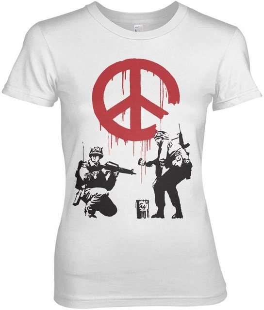 Hybris T-Shirt Soldiers Painting CND Sign Girly Tee günstig online kaufen