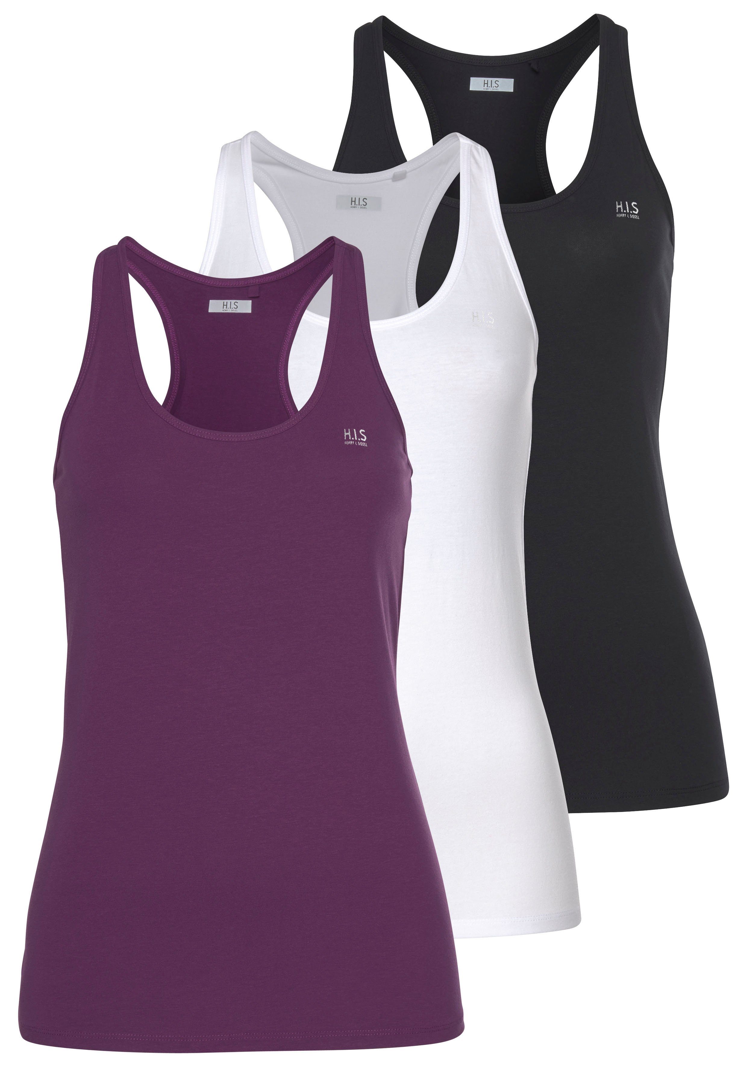 H.I.S Tanktop (Packung, 3er-Pack) Softer Feinripp günstig online kaufen