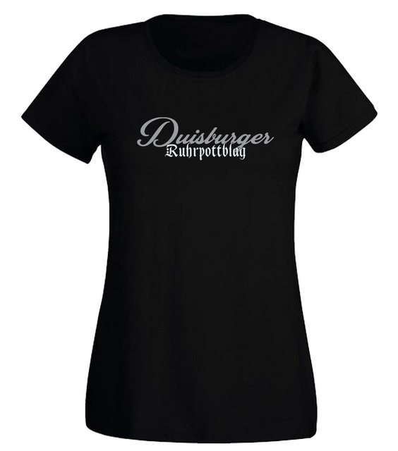 G-graphics T-Shirt Duisburger Ruhrpottblag Slim-fit Damen T-Shirt mit Ruhrg günstig online kaufen