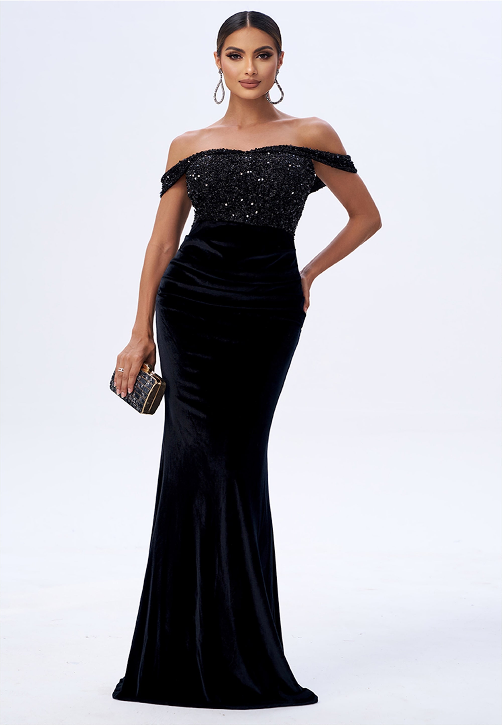 Moda Minx Jerseykleid "SYDNEY", (1 tlg.), mit funkelndem Paillettenbesatz günstig online kaufen