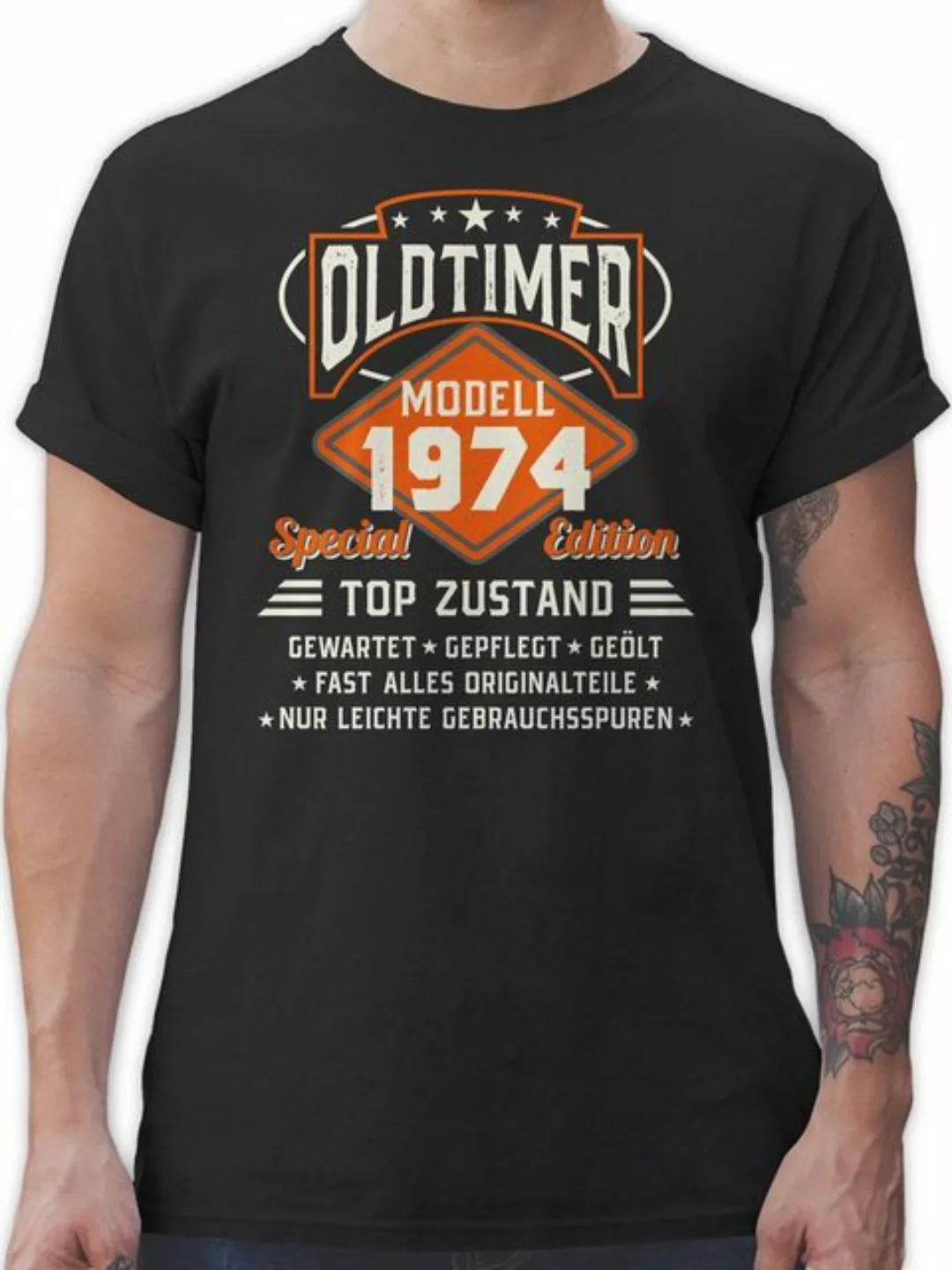 Shirtracer T-Shirt Oldtimer Modell 1974 50. Geburtstag günstig online kaufen