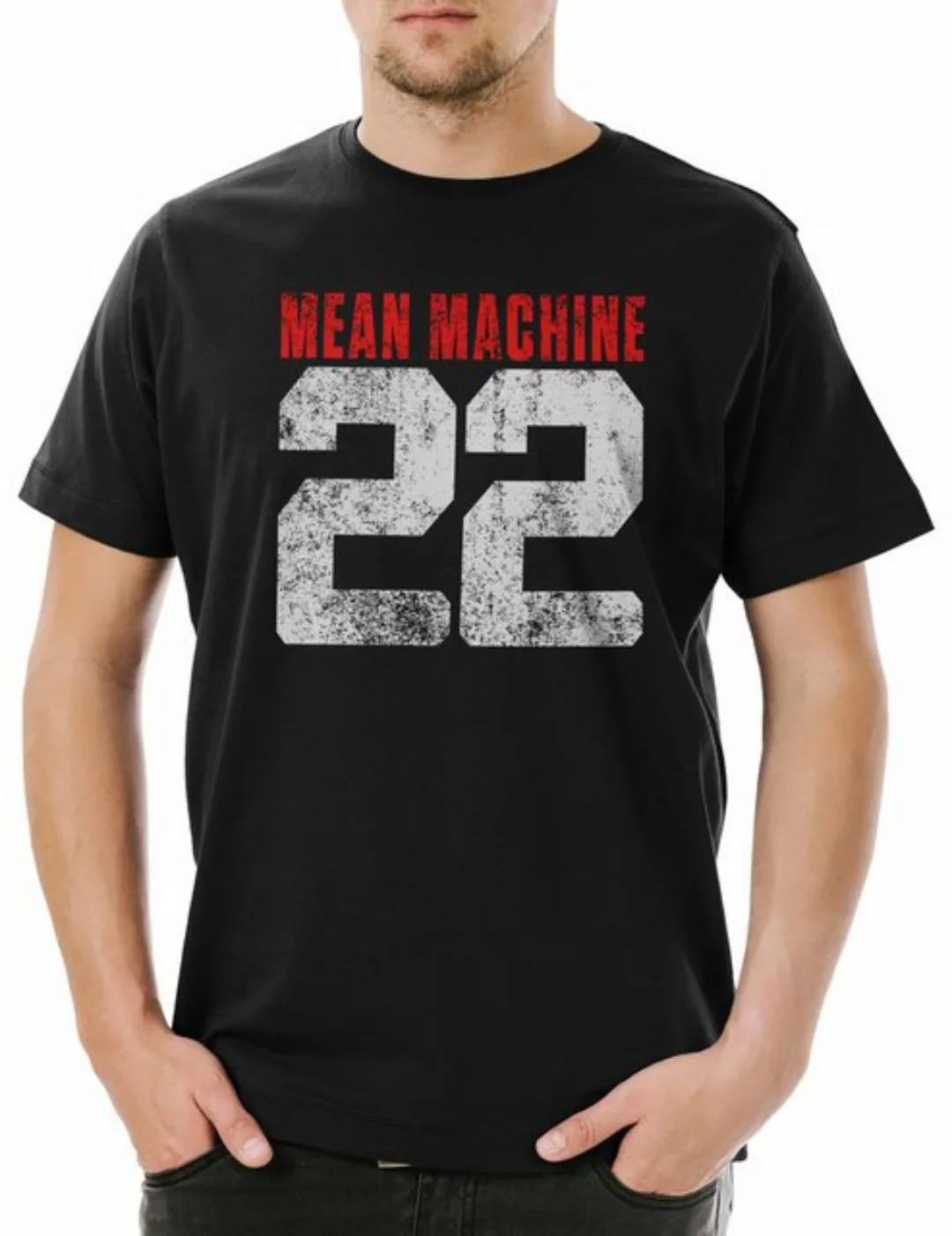 Urban Backwoods Print-Shirt Mean Machine 22 Herren T-Shirt The Longest Yard günstig online kaufen